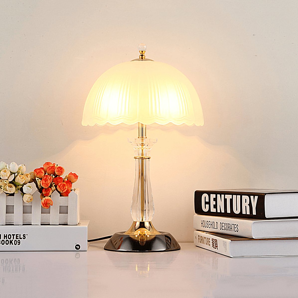 Domed Glass Table Light - Blowlighting