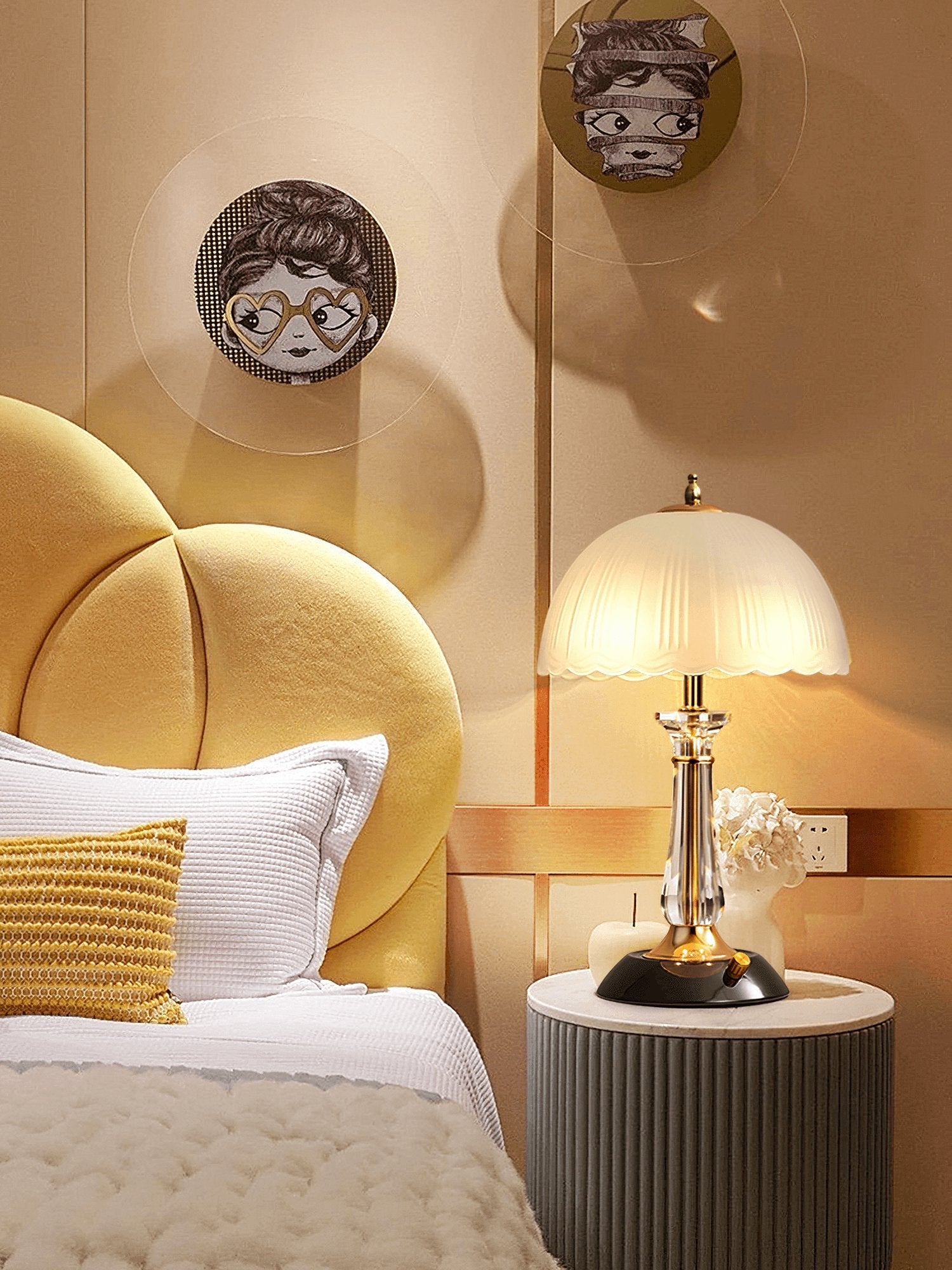 Domed Glass Table Light - Blowlighting
