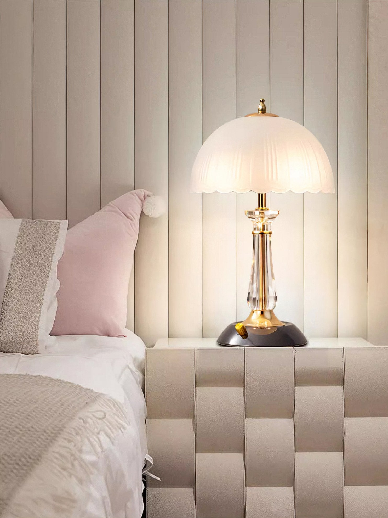 Domed Glass Table Light - Blowlighting