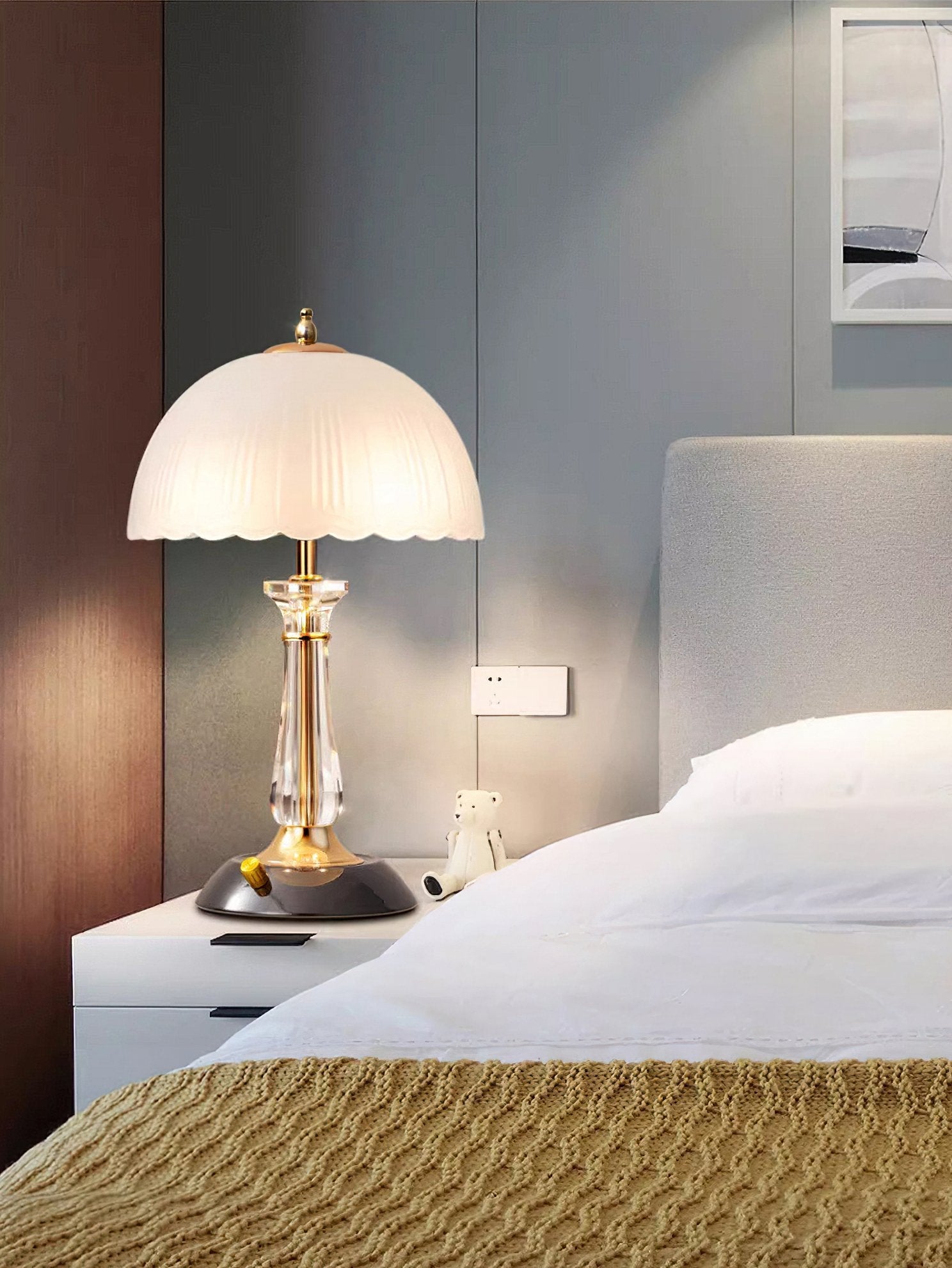 Domed Glass Table Light - Blowlighting