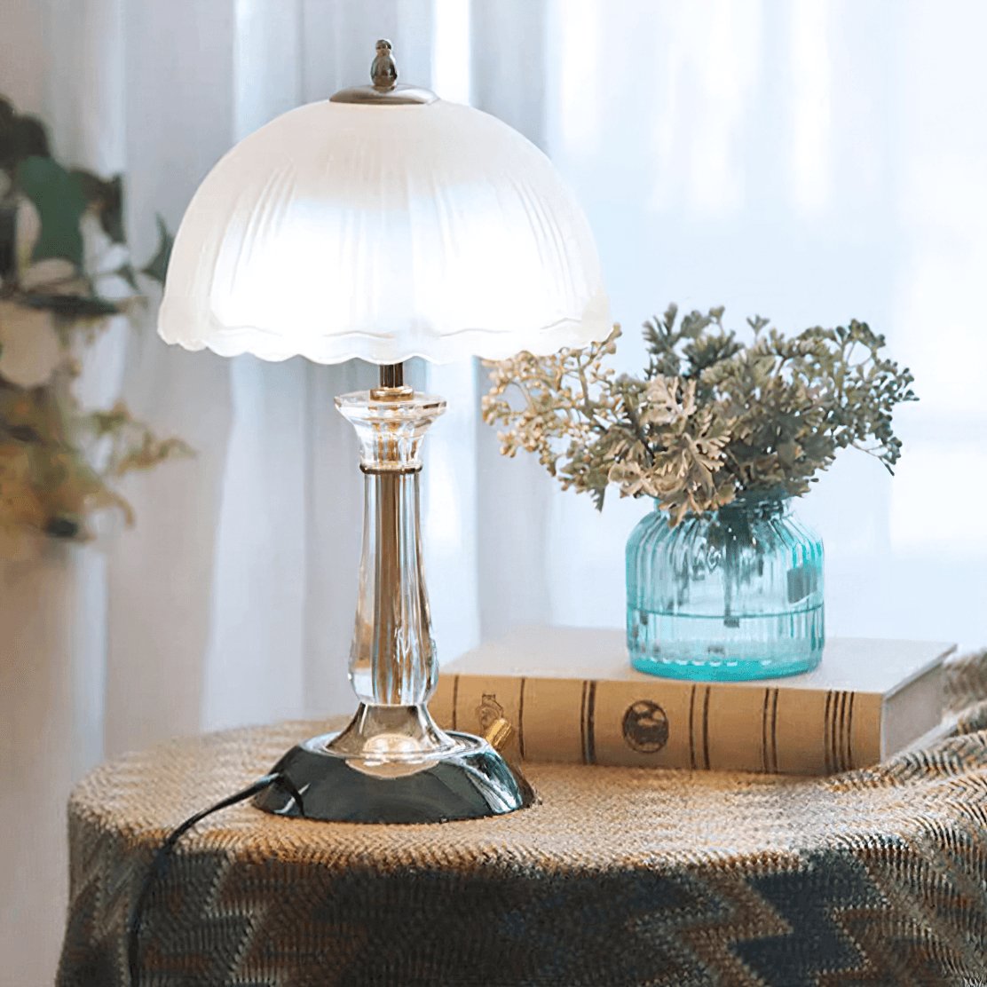 Domed Glass Table Light - Blowlighting