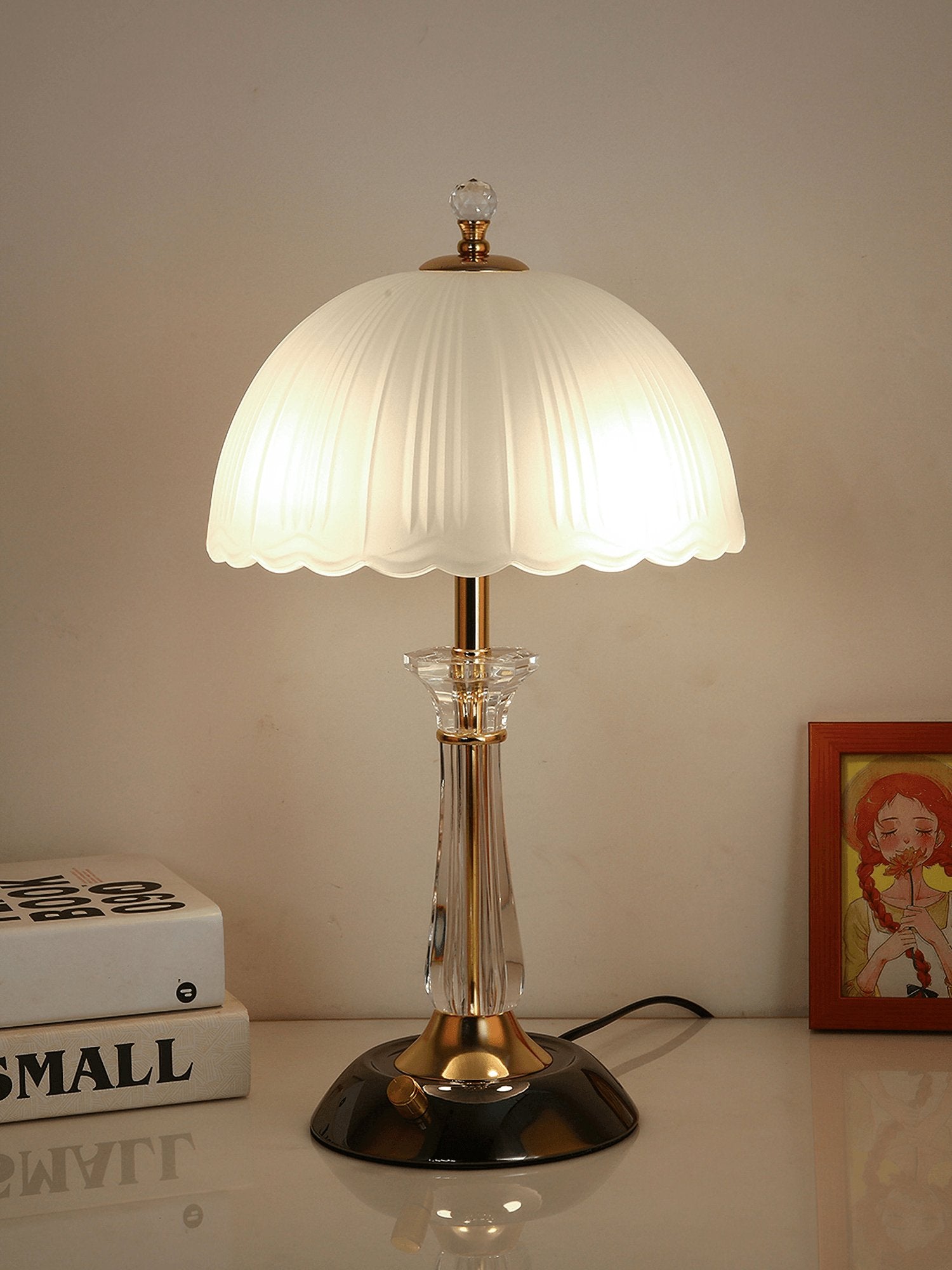Domed Glass Table Light - Blowlighting