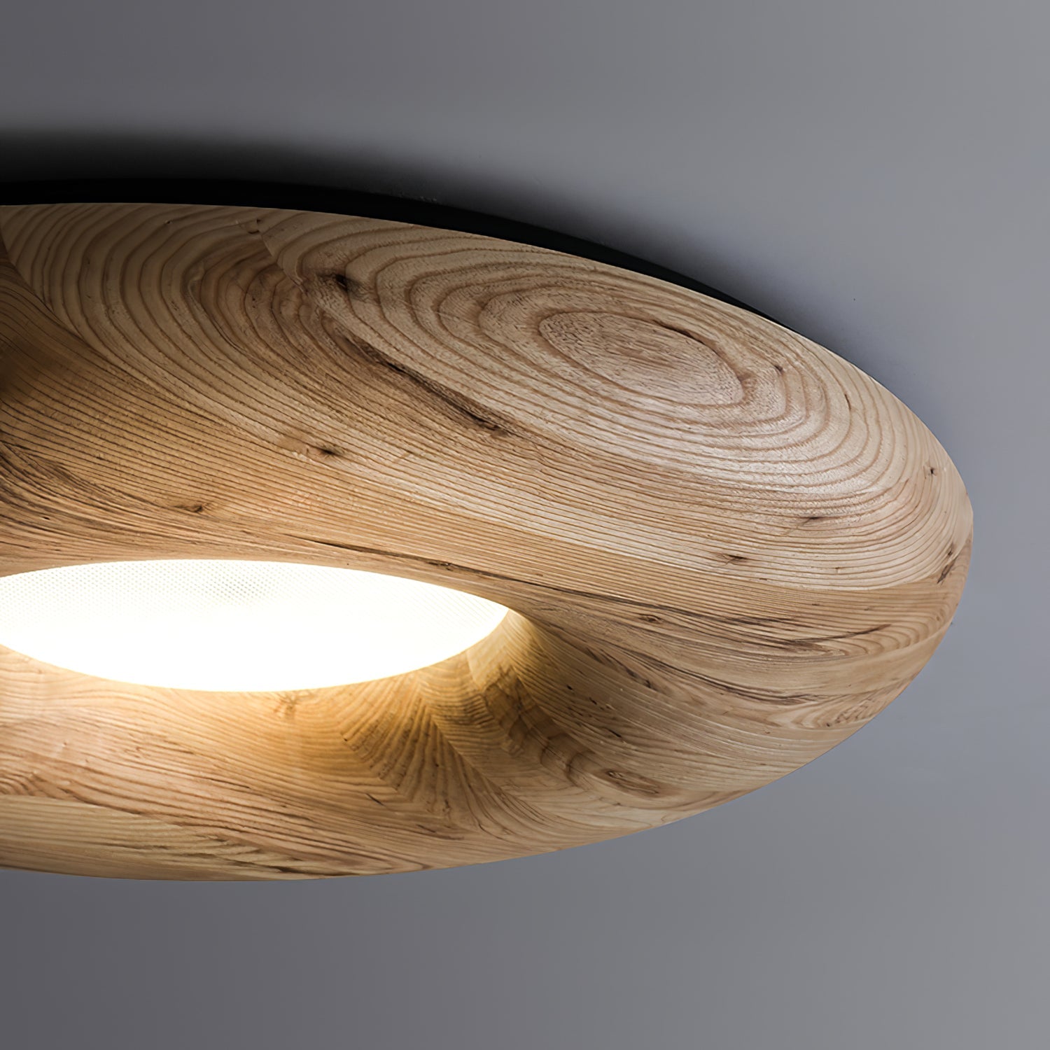 Zosora Organic Oak Flush Mount - Blowlighting