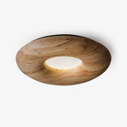 Zosora Organic Oak Flush Mount - Blowlighting