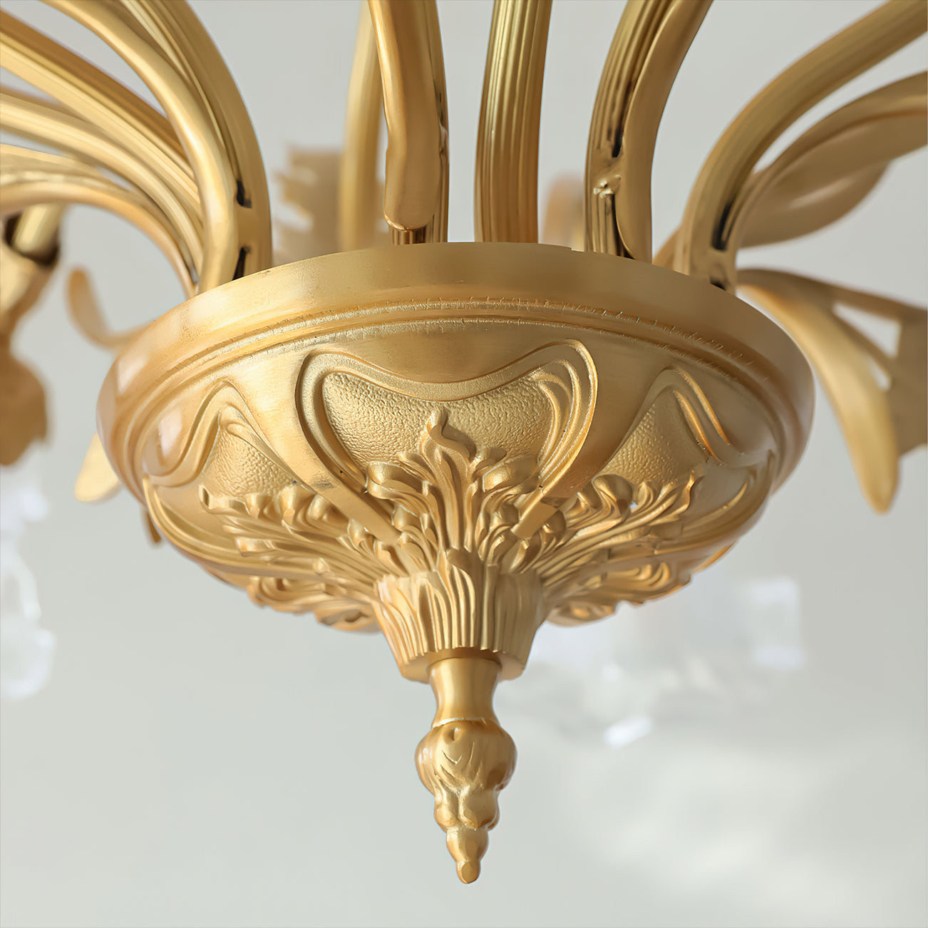 Dore Luxury Glass Flower Chandelier