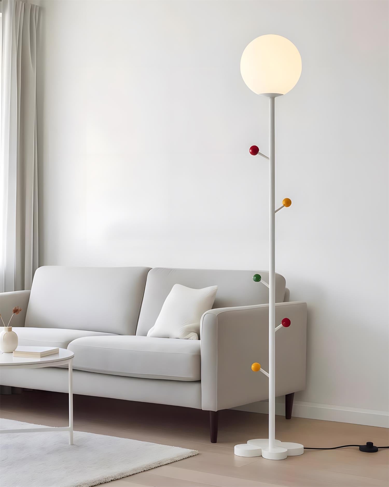 Dotty Natural Resin Floor Light