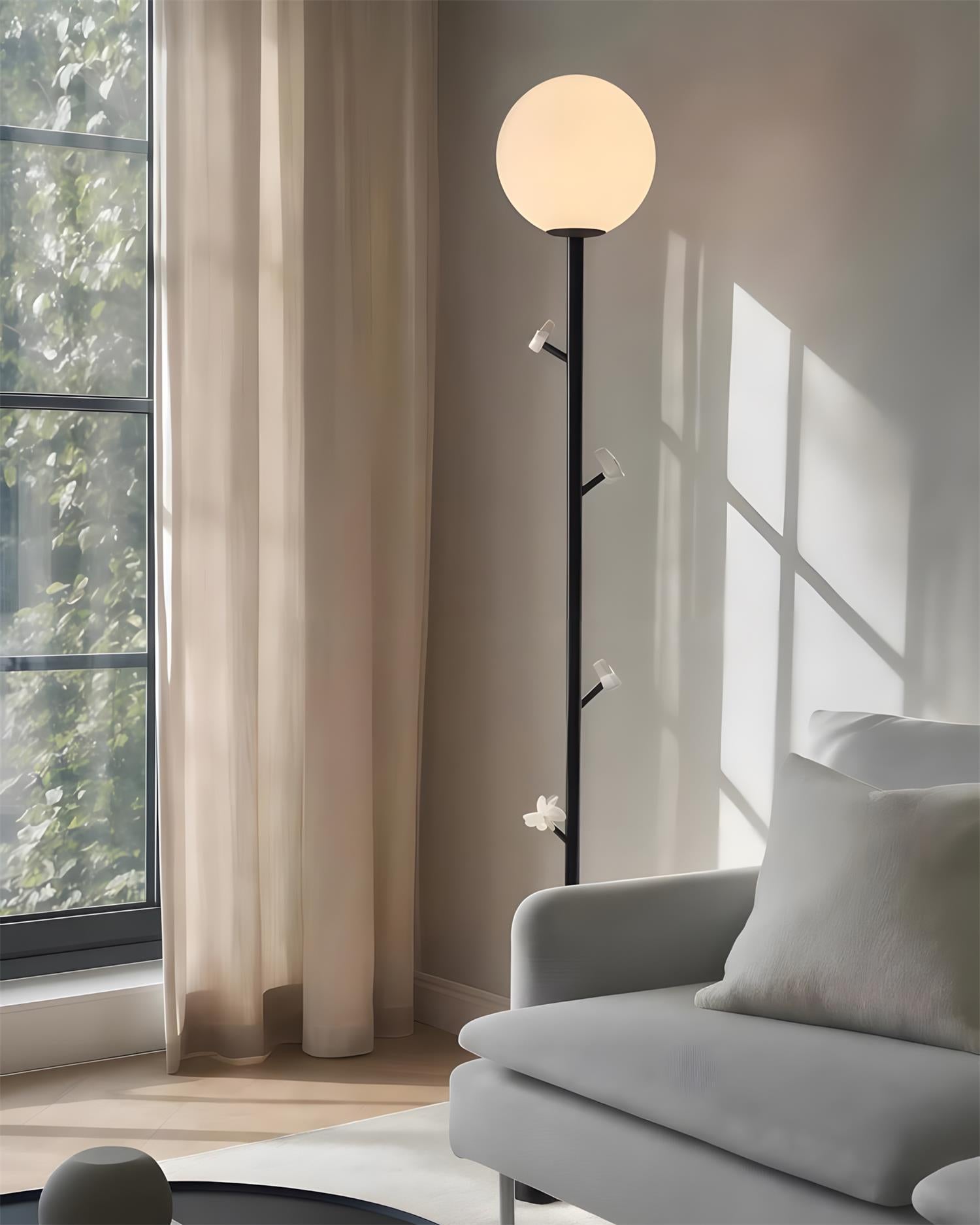 Dotty Natural Resin Floor Light