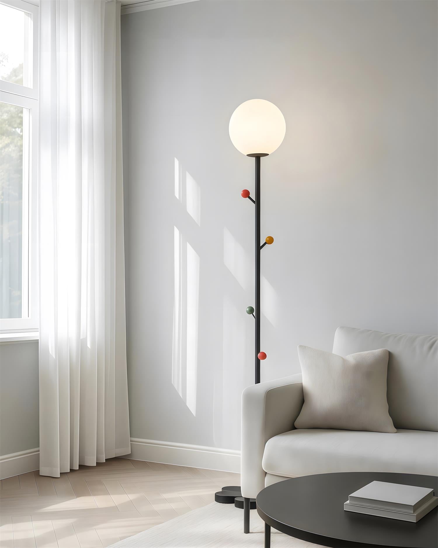 Dotty Natural Resin Floor Light