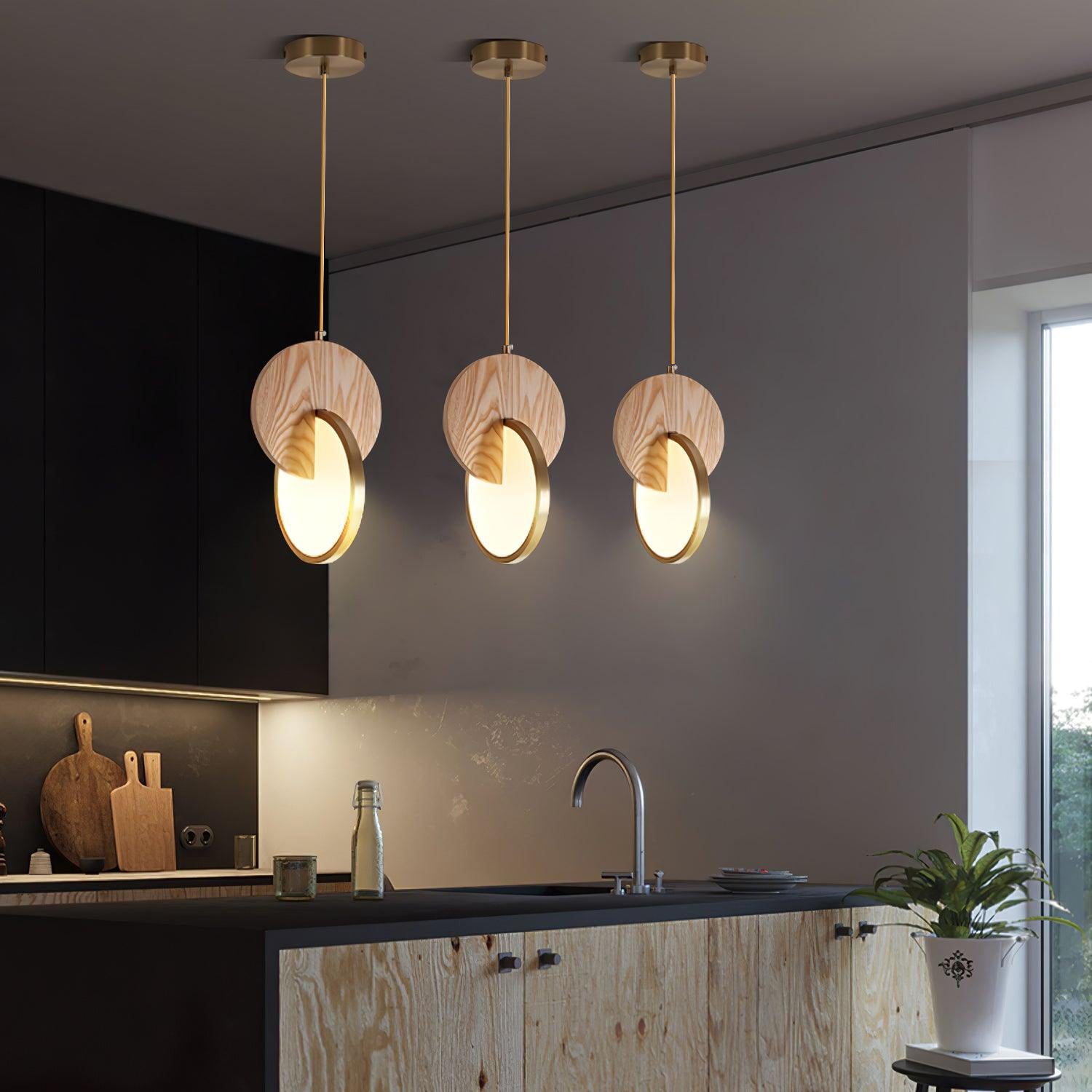 Lysola Wood Ring Pendant Light - Blowlighting