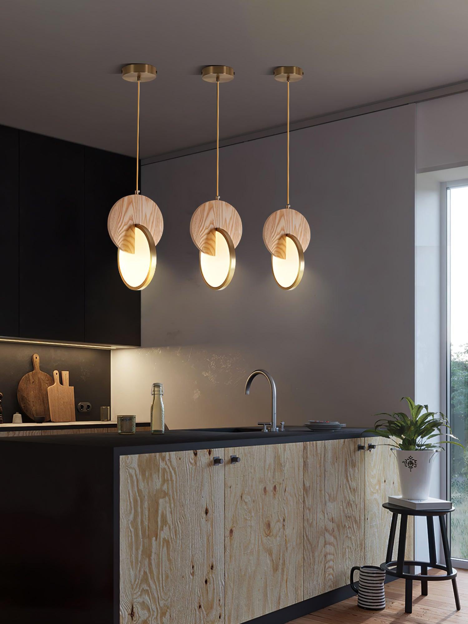 Lysola Wood Ring Pendant Light - Blowlighting