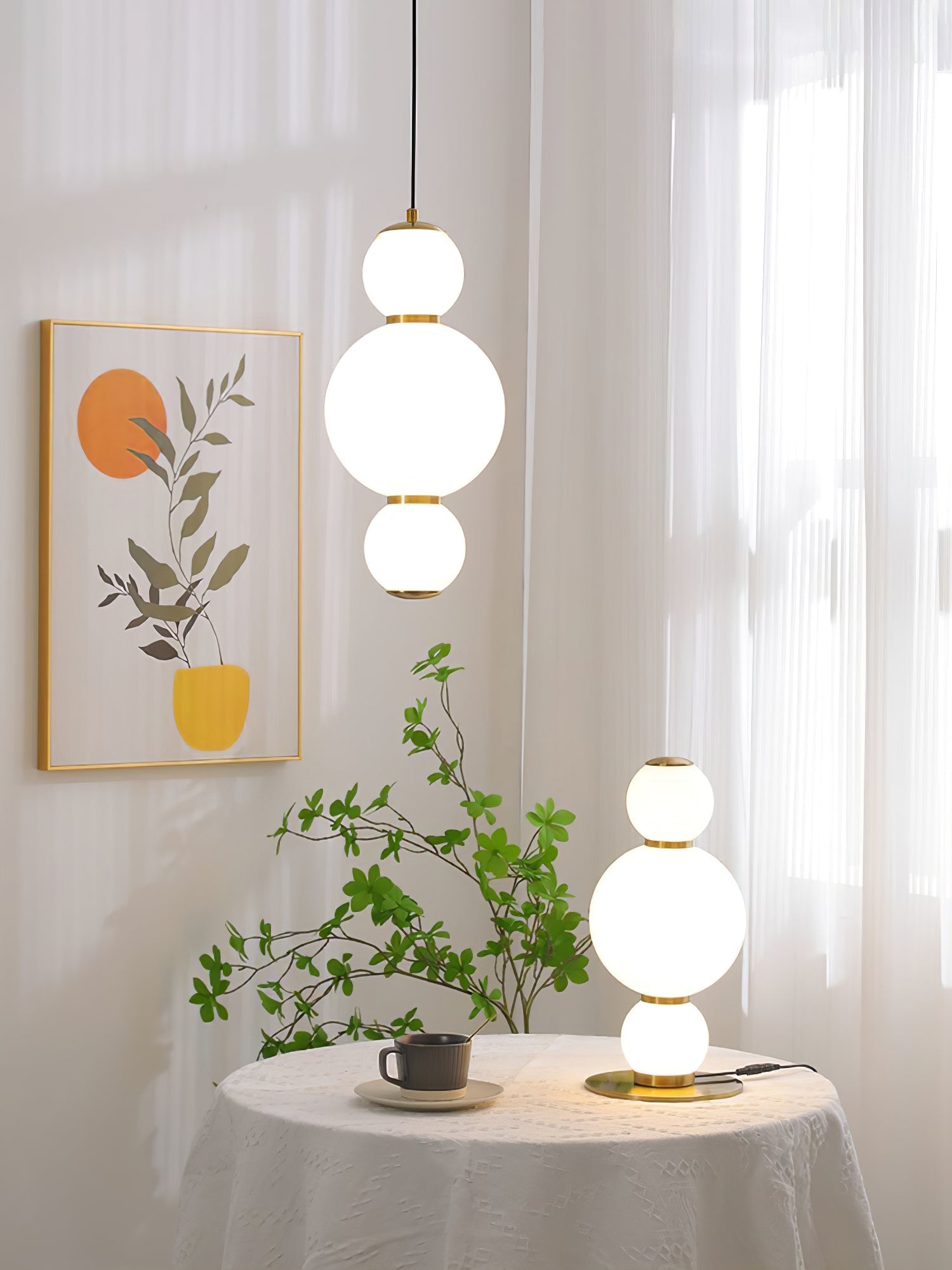 Double Globe Pendant Lamp - Blowlighting