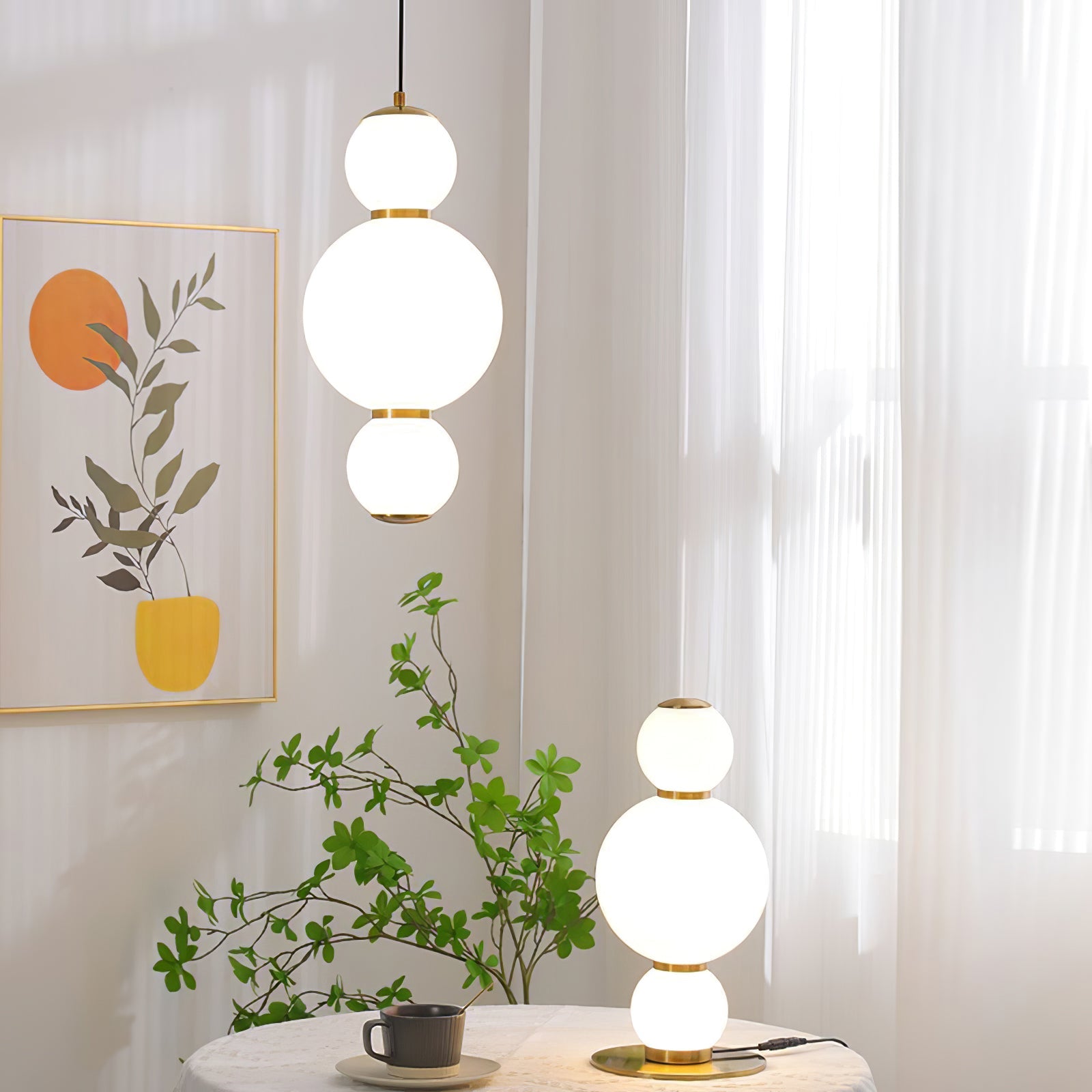 Double Globe Pendant Lamp - Blowlighting