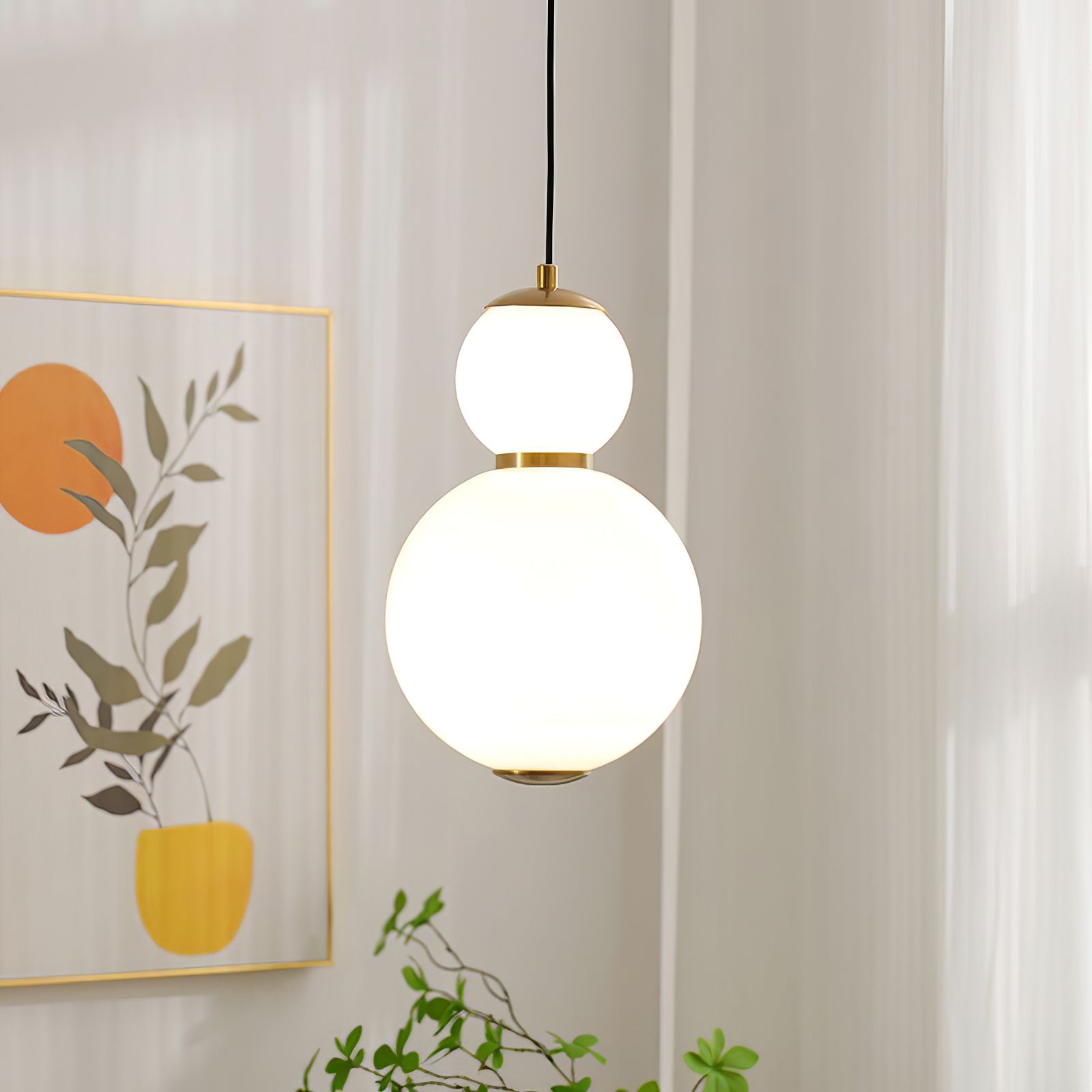 Double Globe Pendant Lamp - Blowlighting