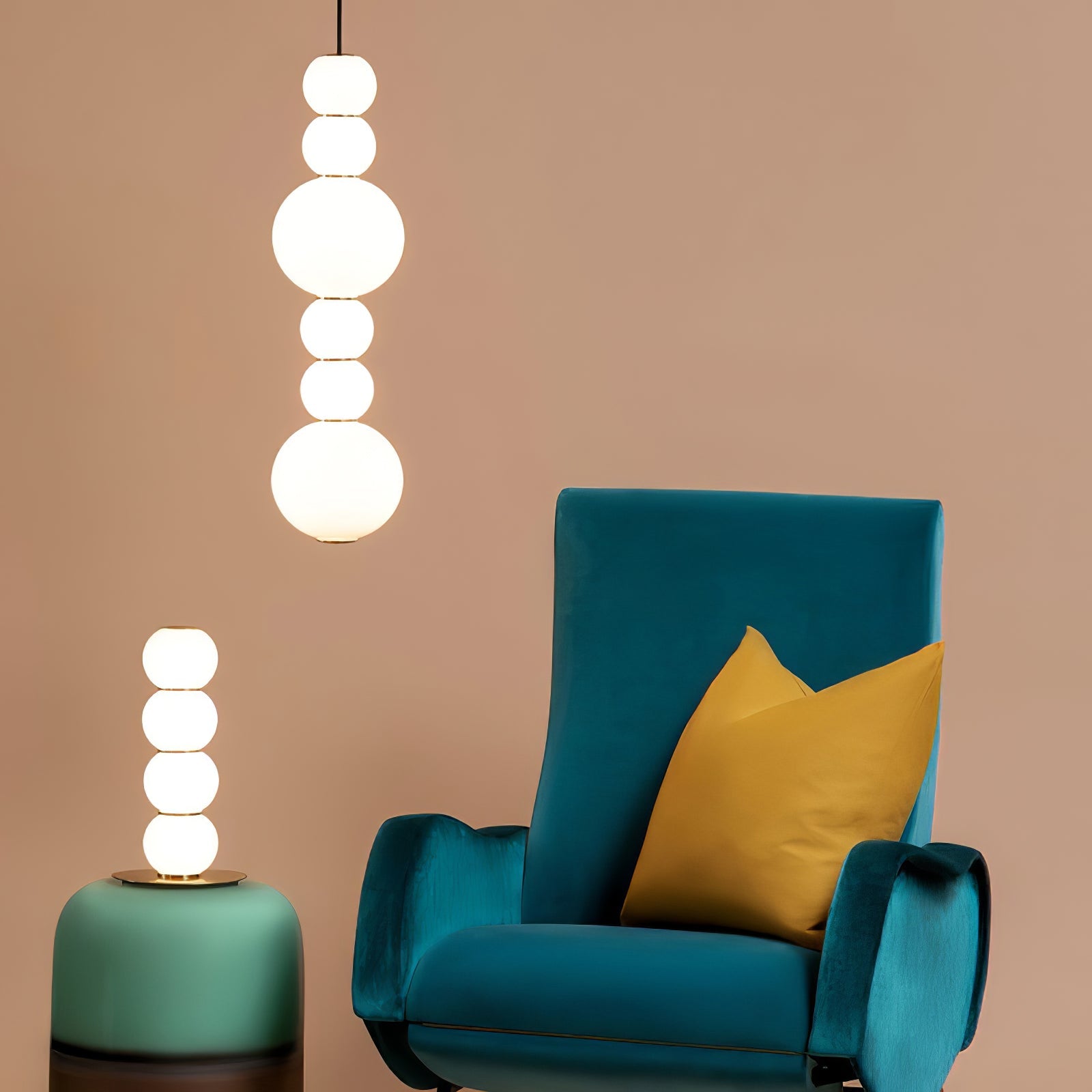 Double Globe Pendant Lamp - Blowlighting