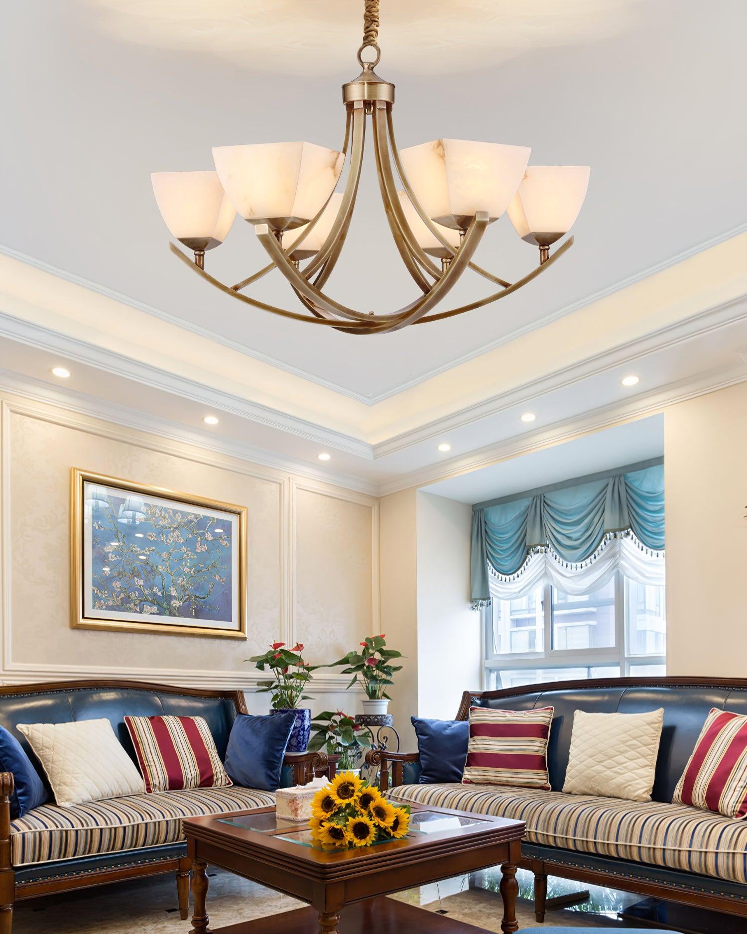Crown Classic Brass Chandelier - Blowlighting