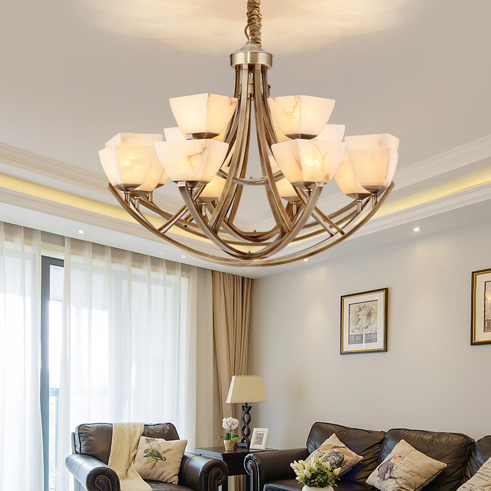Crown Classic Brass Chandelier - Blowlighting