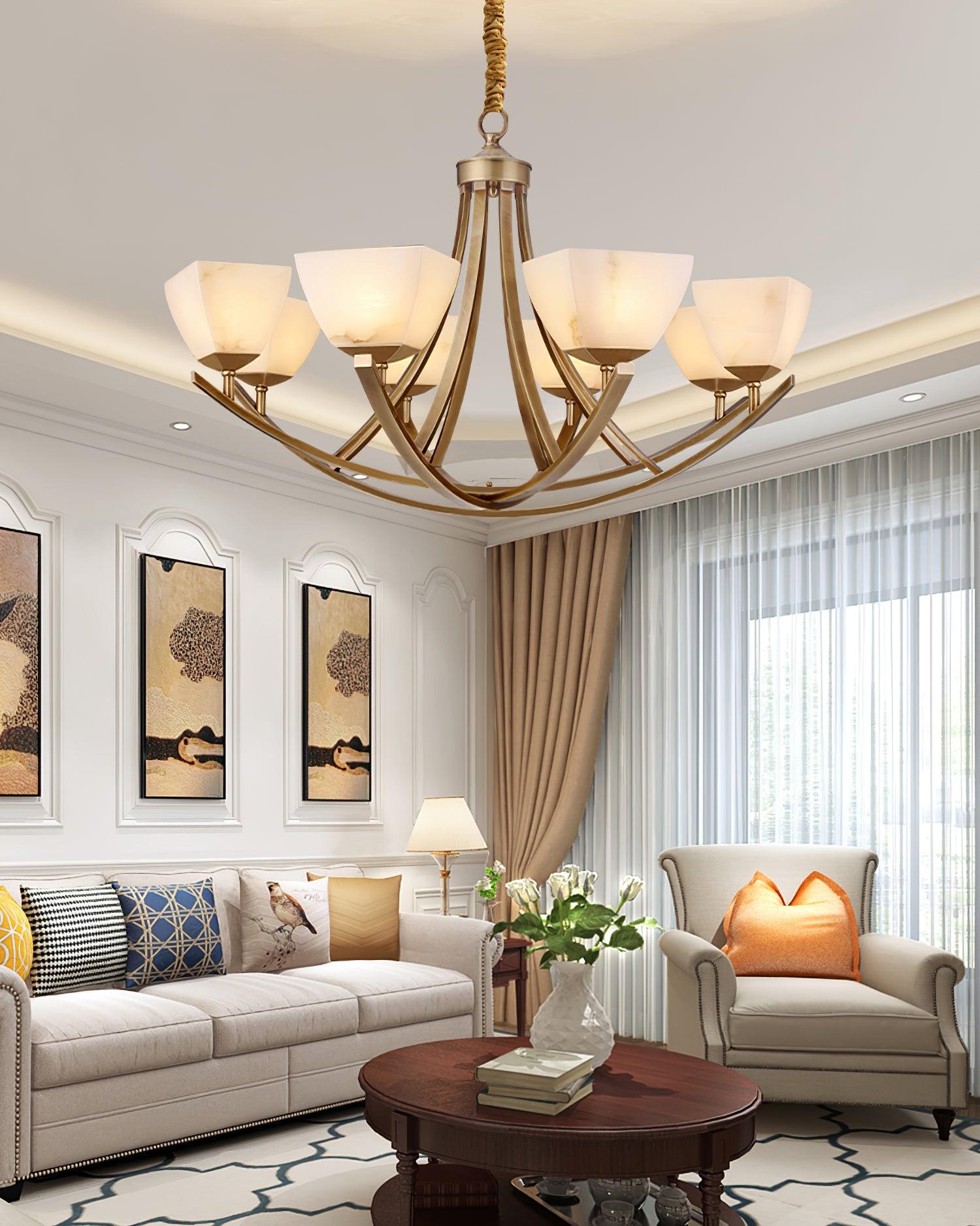 Crown Classic Brass Chandelier - Blowlighting