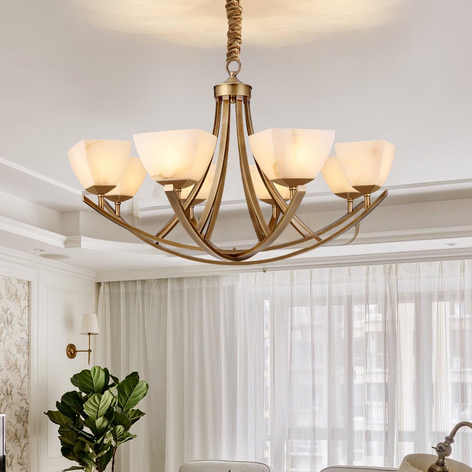 Crown Classic Brass Chandelier - Blowlighting