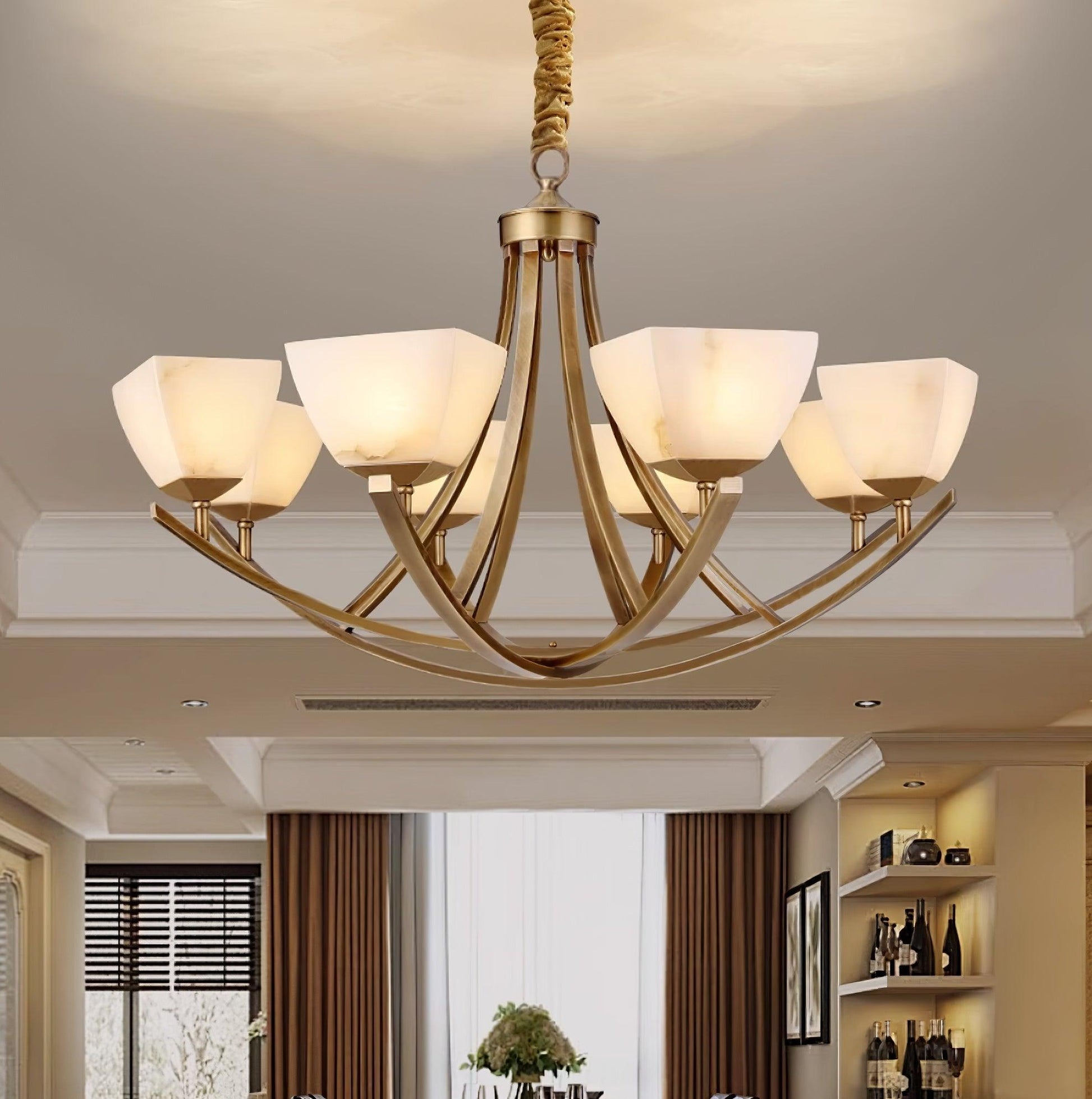 Crown Classic Brass Chandelier - Blowlighting