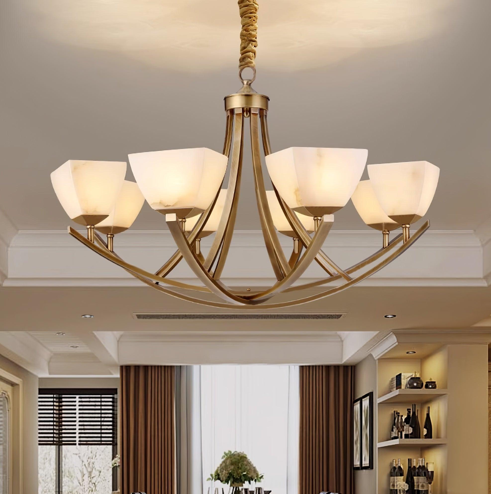 Crown Classic Brass Chandelier - Blowlighting