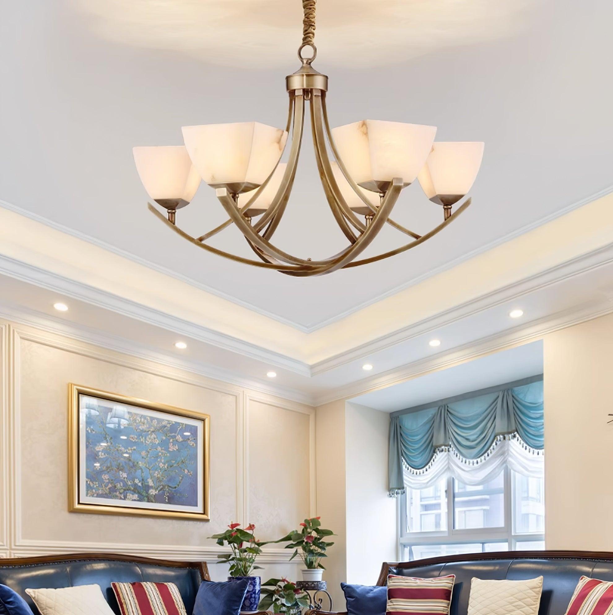 Crown Classic Brass Chandelier - Blowlighting