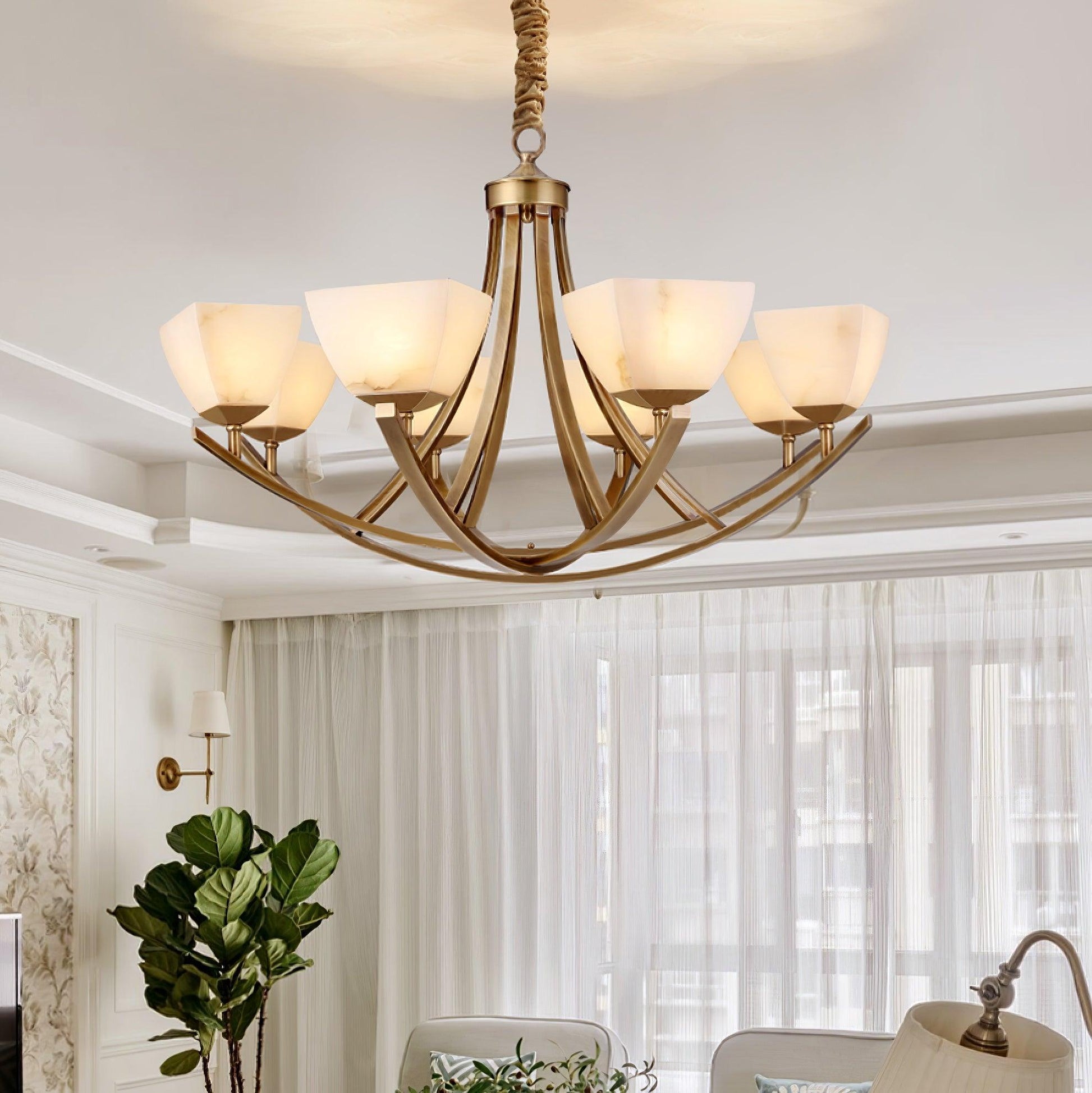 Crown Classic Brass Chandelier - Blowlighting