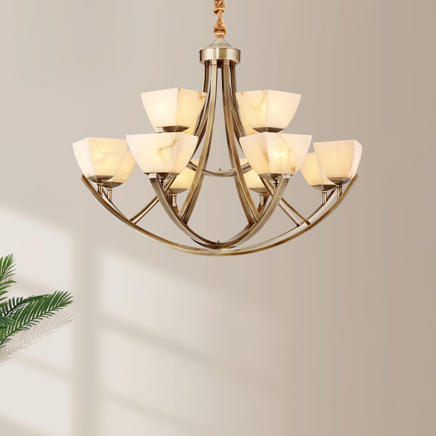 Crown Classic Brass Chandelier - Blowlighting