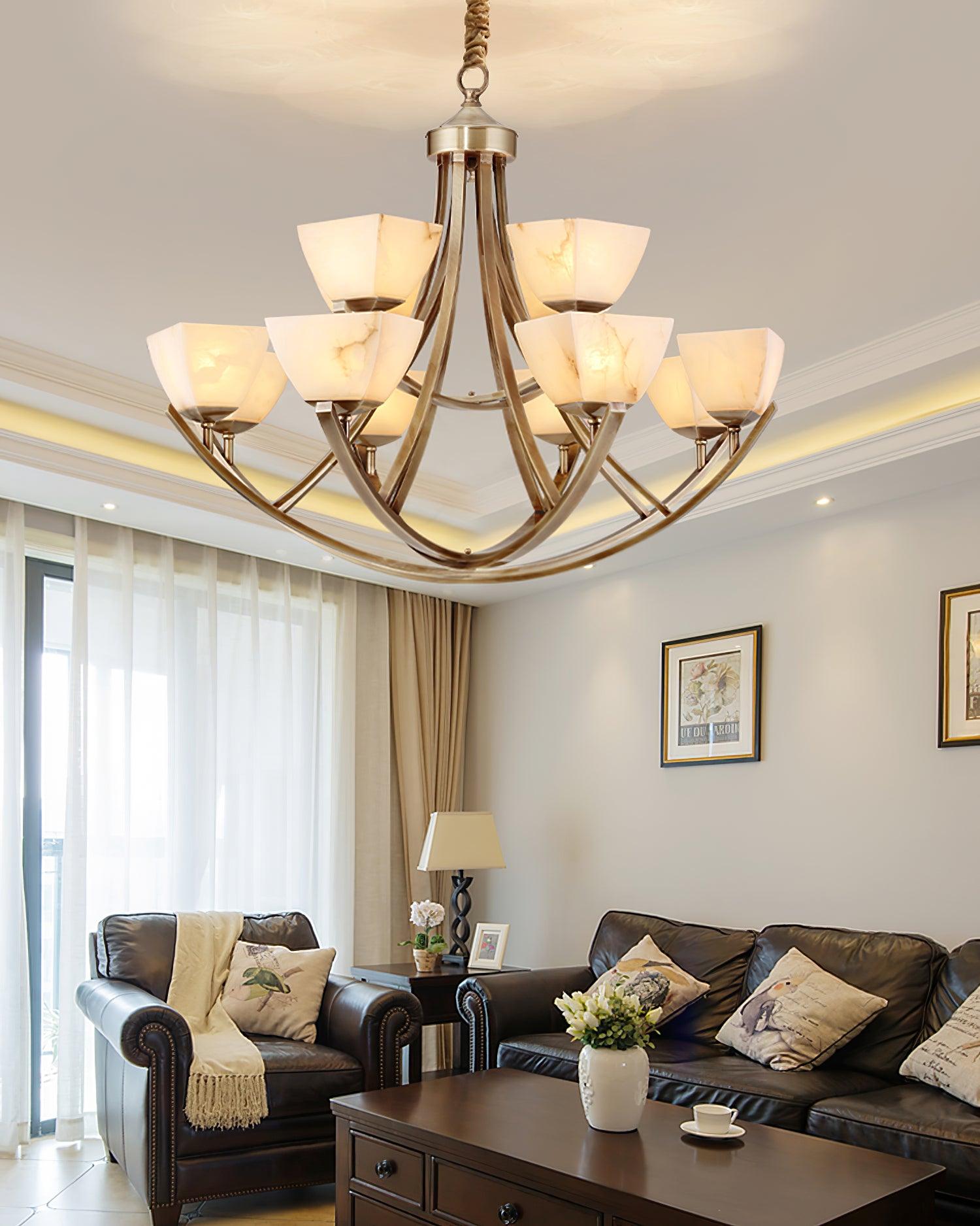Crown Classic Brass Chandelier - Blowlighting