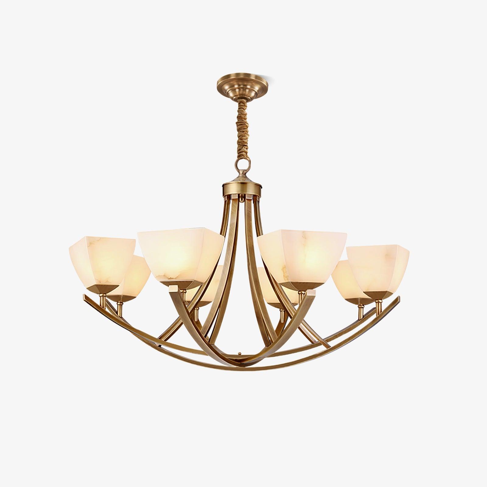 Crown Classic Brass Chandelier - Blowlighting