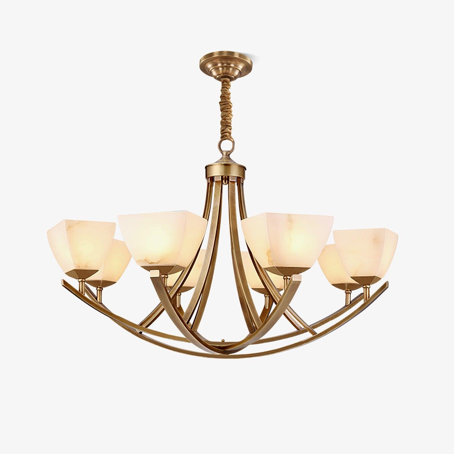 Crown Classic Brass Chandelier - Blowlighting