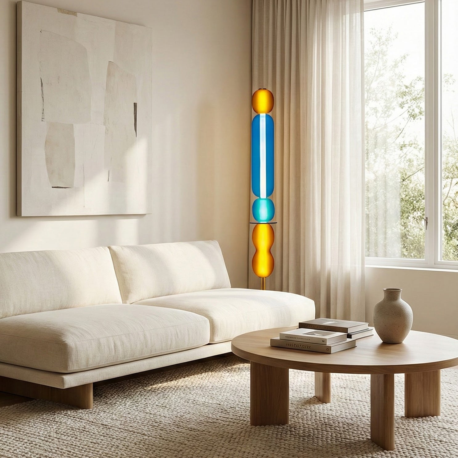 Drift Modern Glass Floor Light