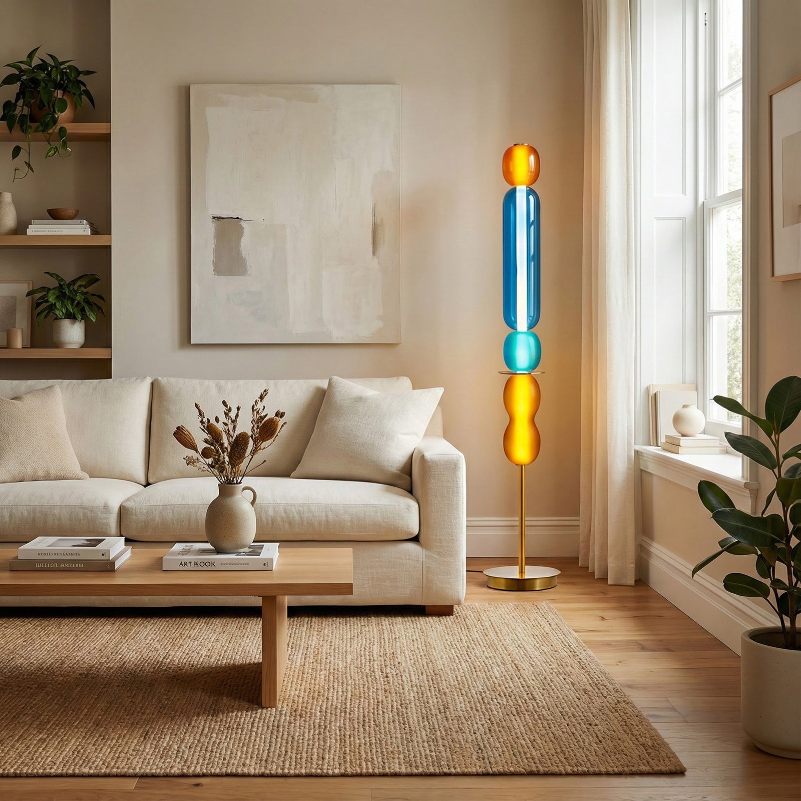 Drift Modern Glass Floor Light