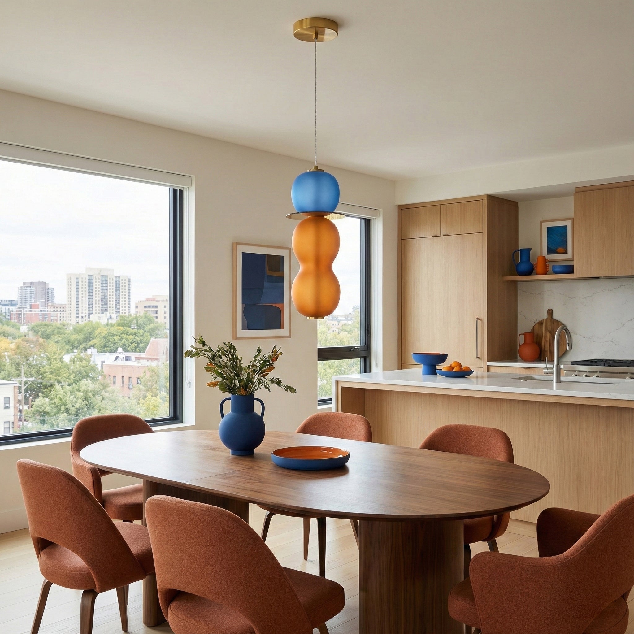 Drift Modern Metal Glass Pendant Light