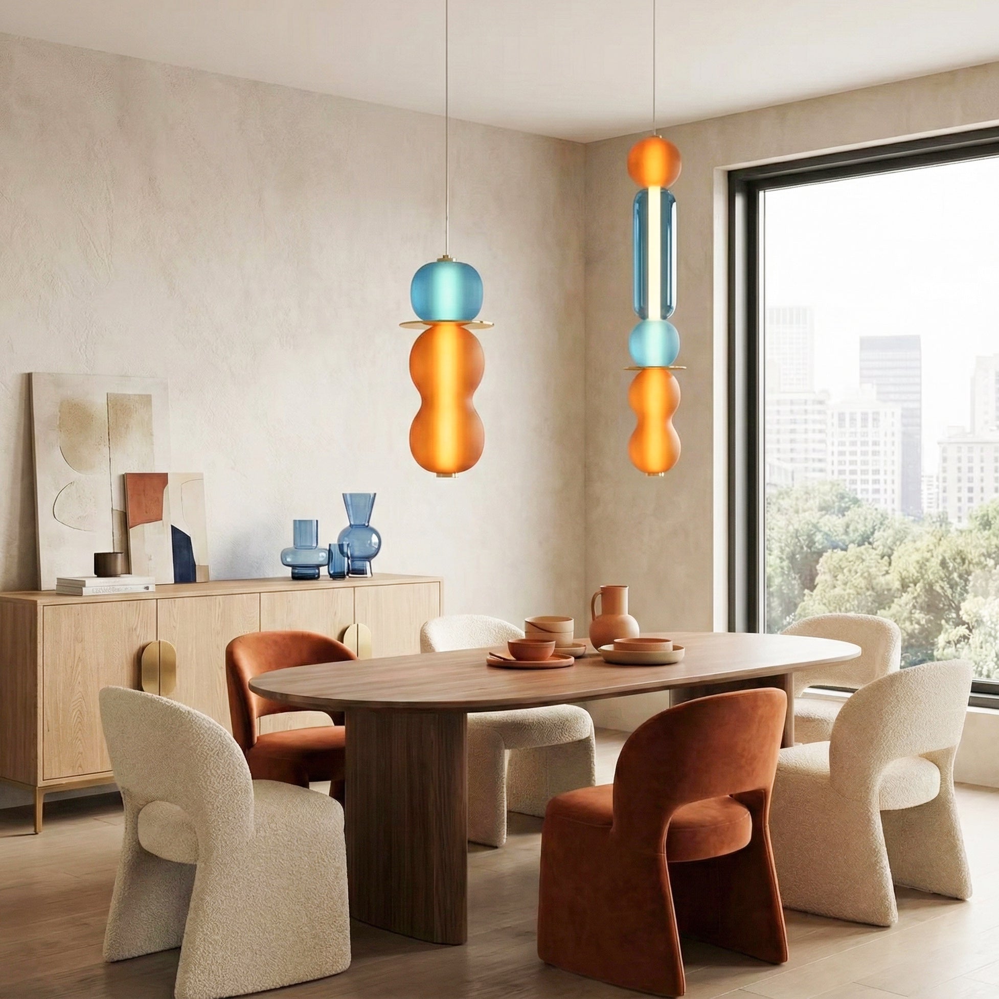 Drift Modern Metal Glass Pendant Light