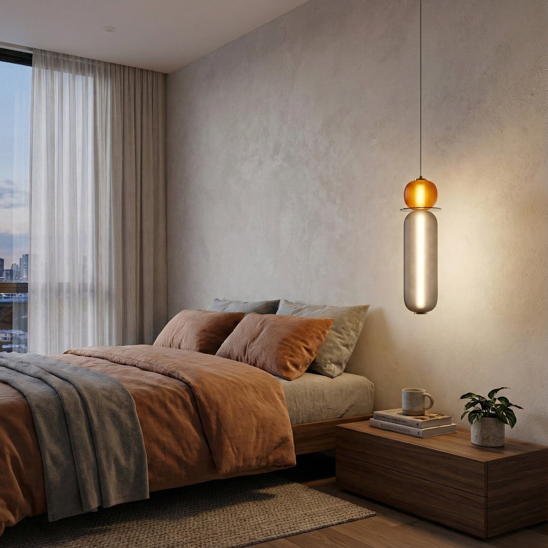 Drift Modern Metal Glass Pendant Light