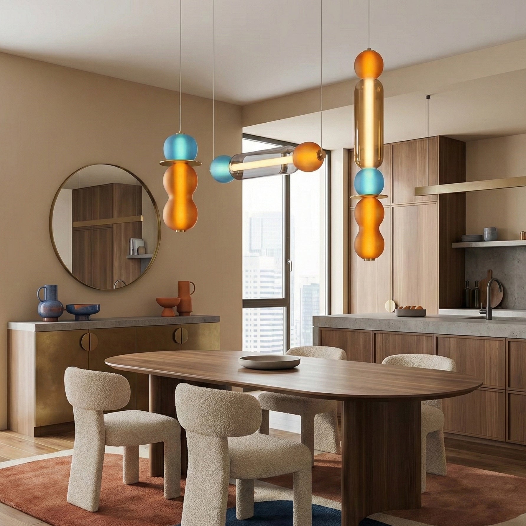 Drift Modern Metal Glass Pendant Light