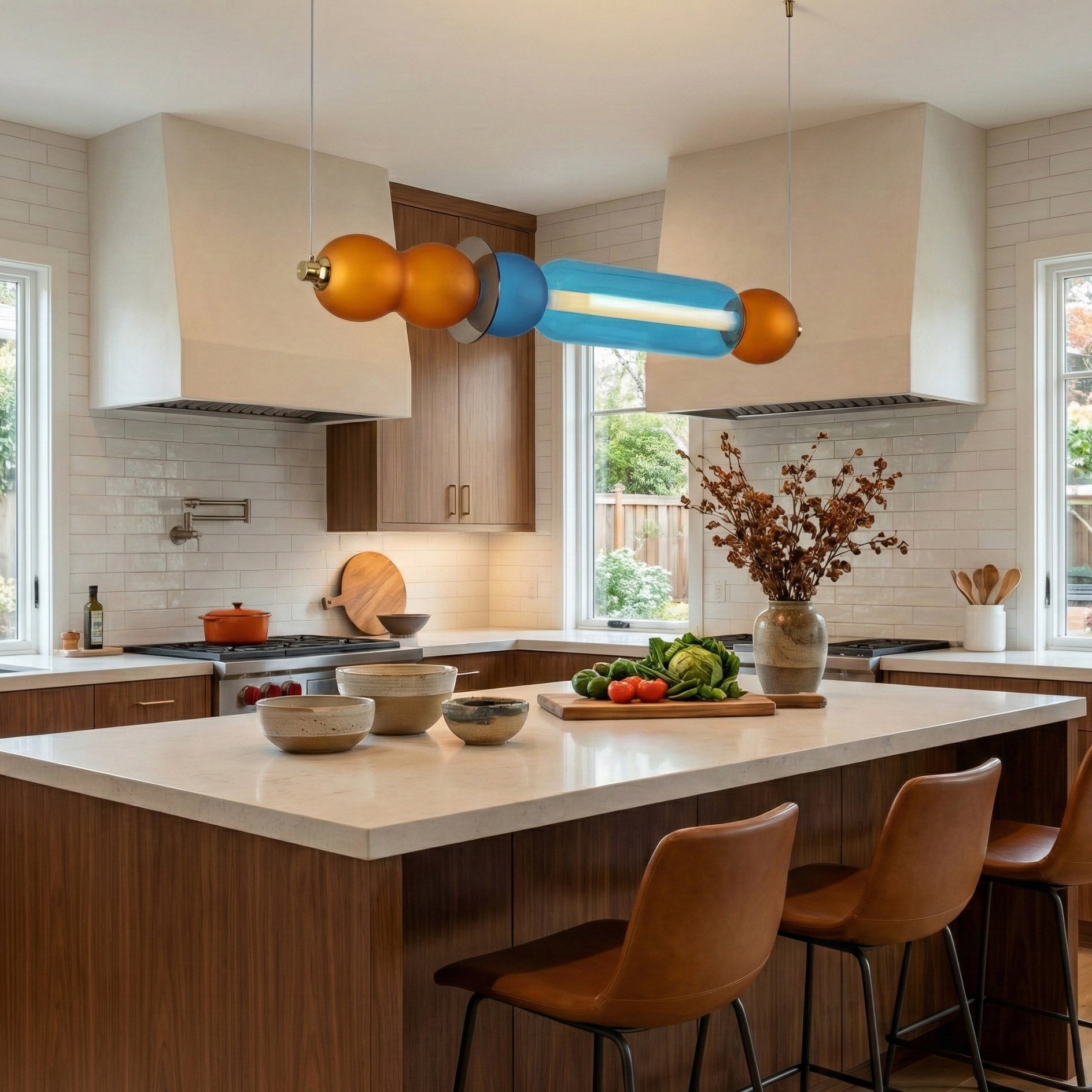 Drift Modern Metal Glass Pendant Light