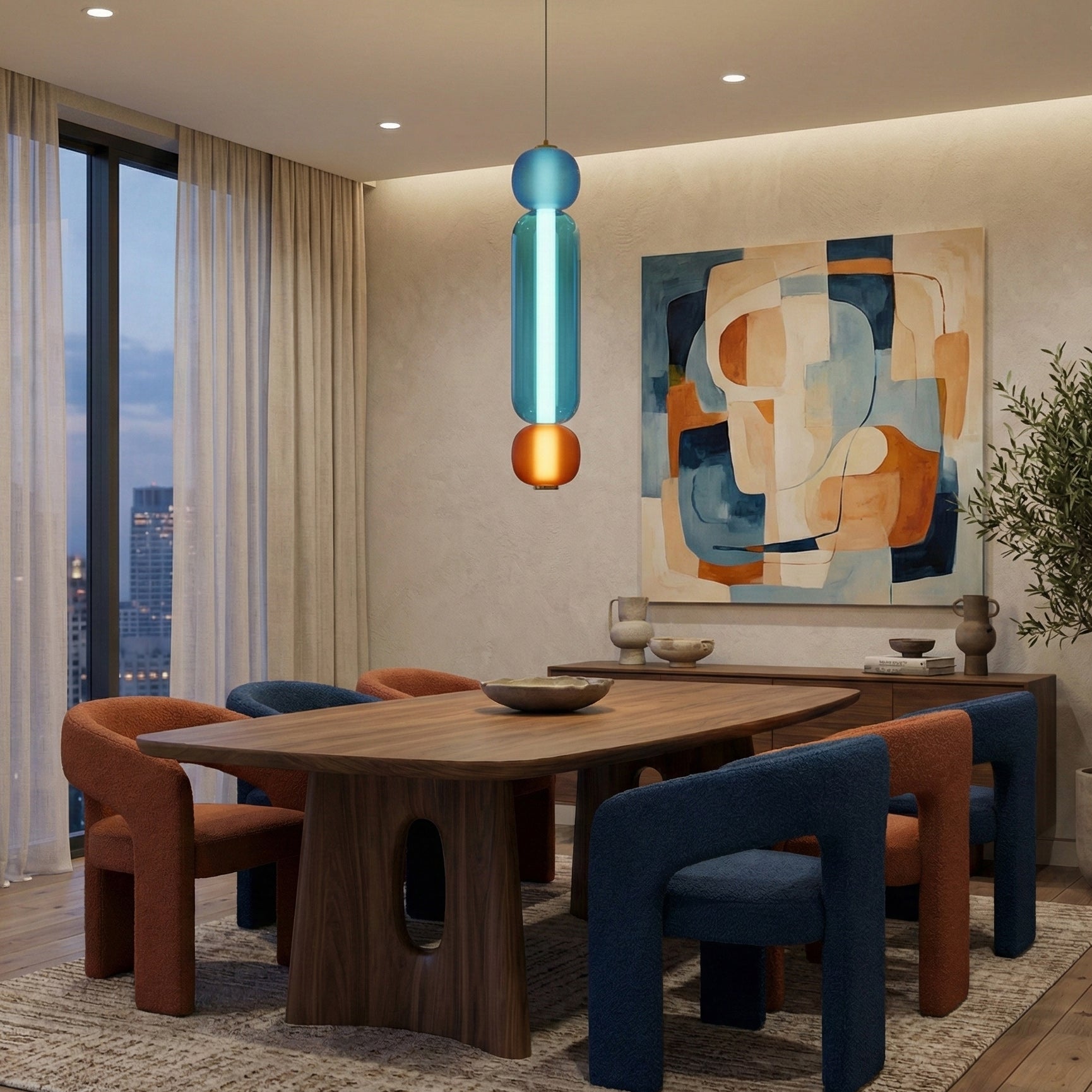 Drift Modern Metal Glass Pendant Light