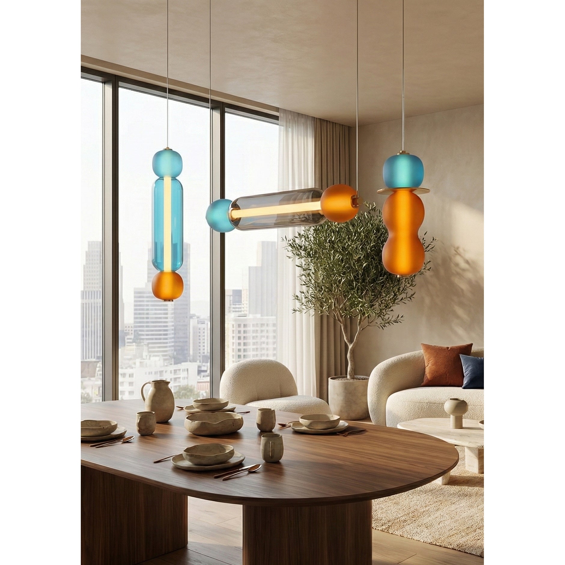 Drift Modern Metal Glass Pendant Light