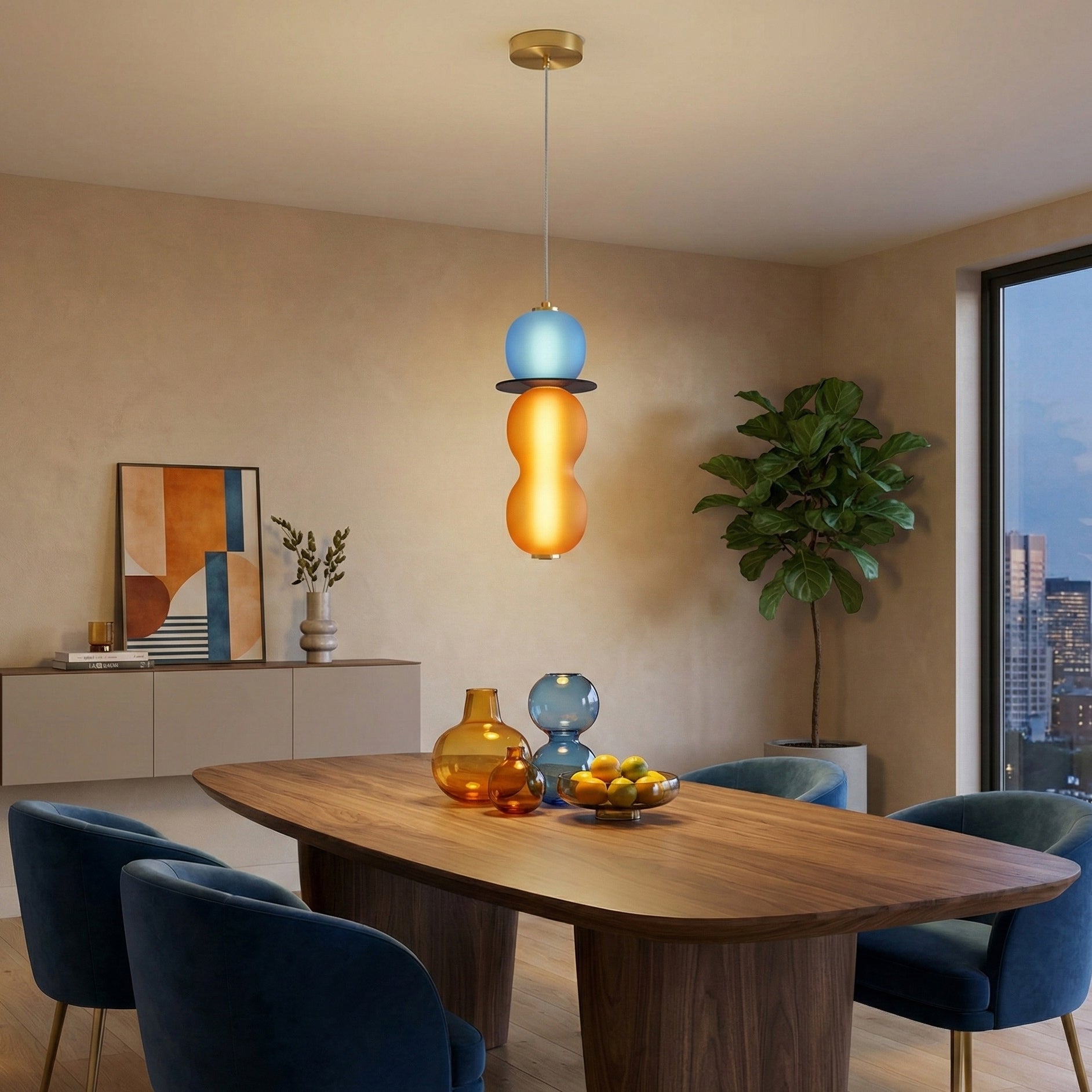 Drift Modern Metal Glass Pendant Light