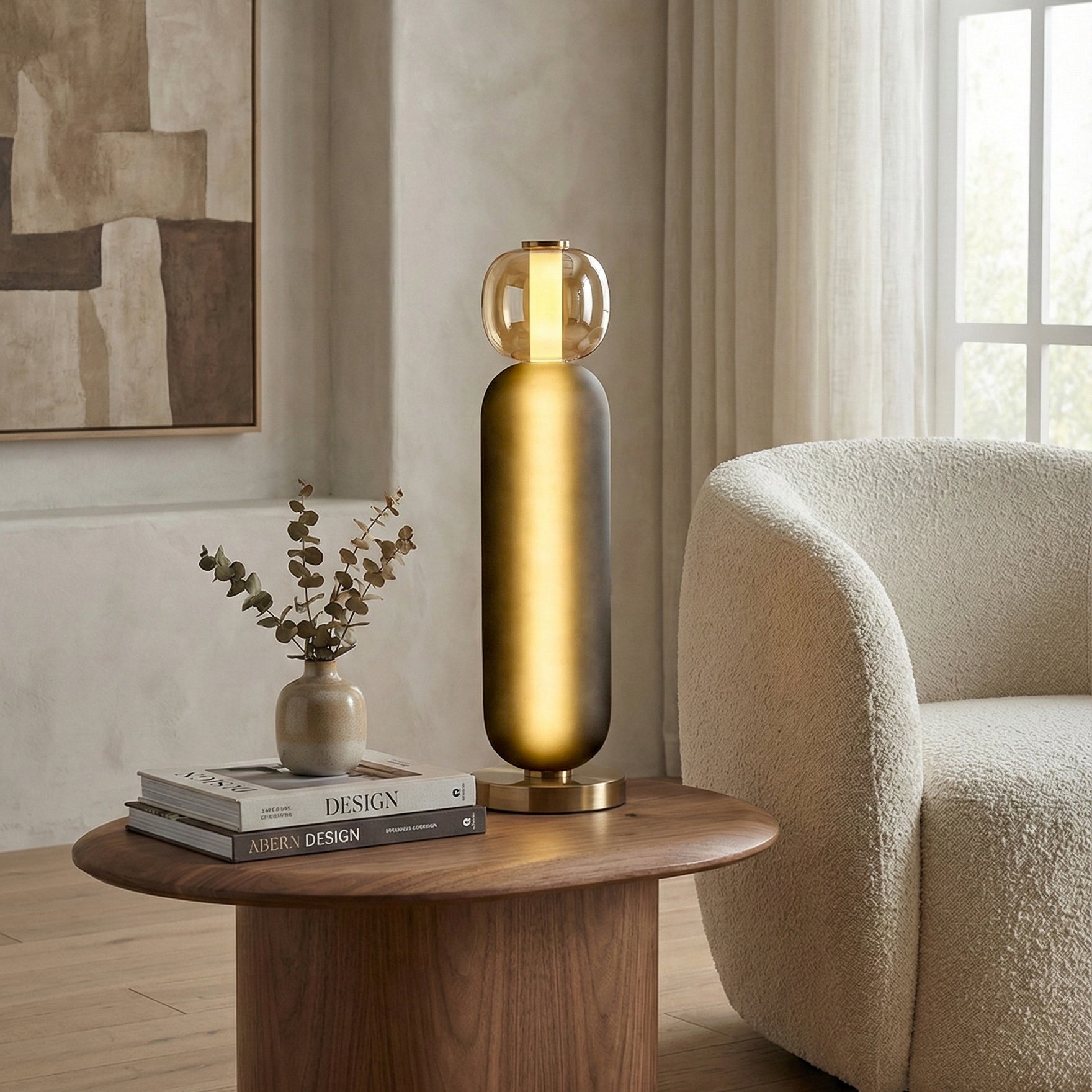 Drift Modern Metal Glass Table Light