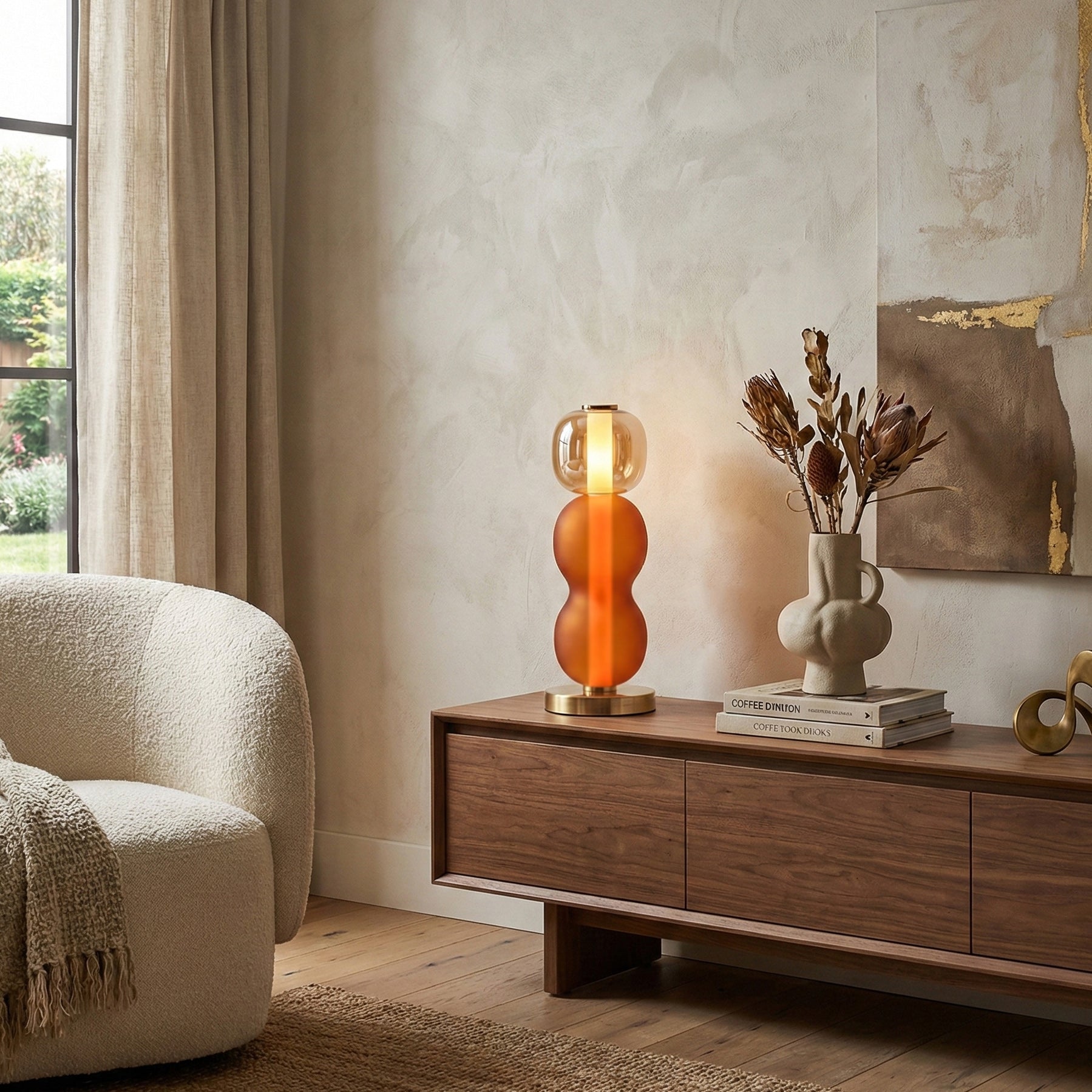 Drift Modern Metal Glass Table Light