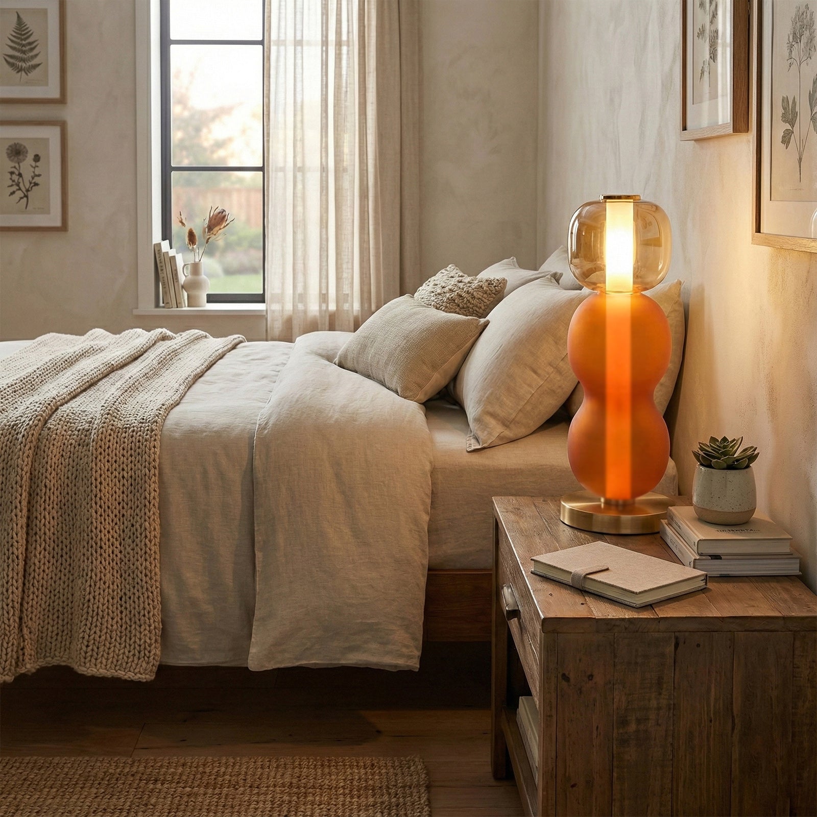 Drift Modern Metal Glass Table Light