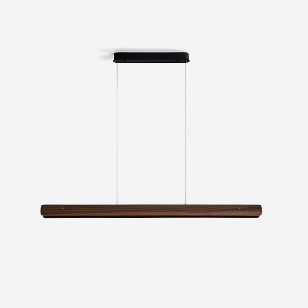 Driftwood Minimalist Wood Line Chandelier