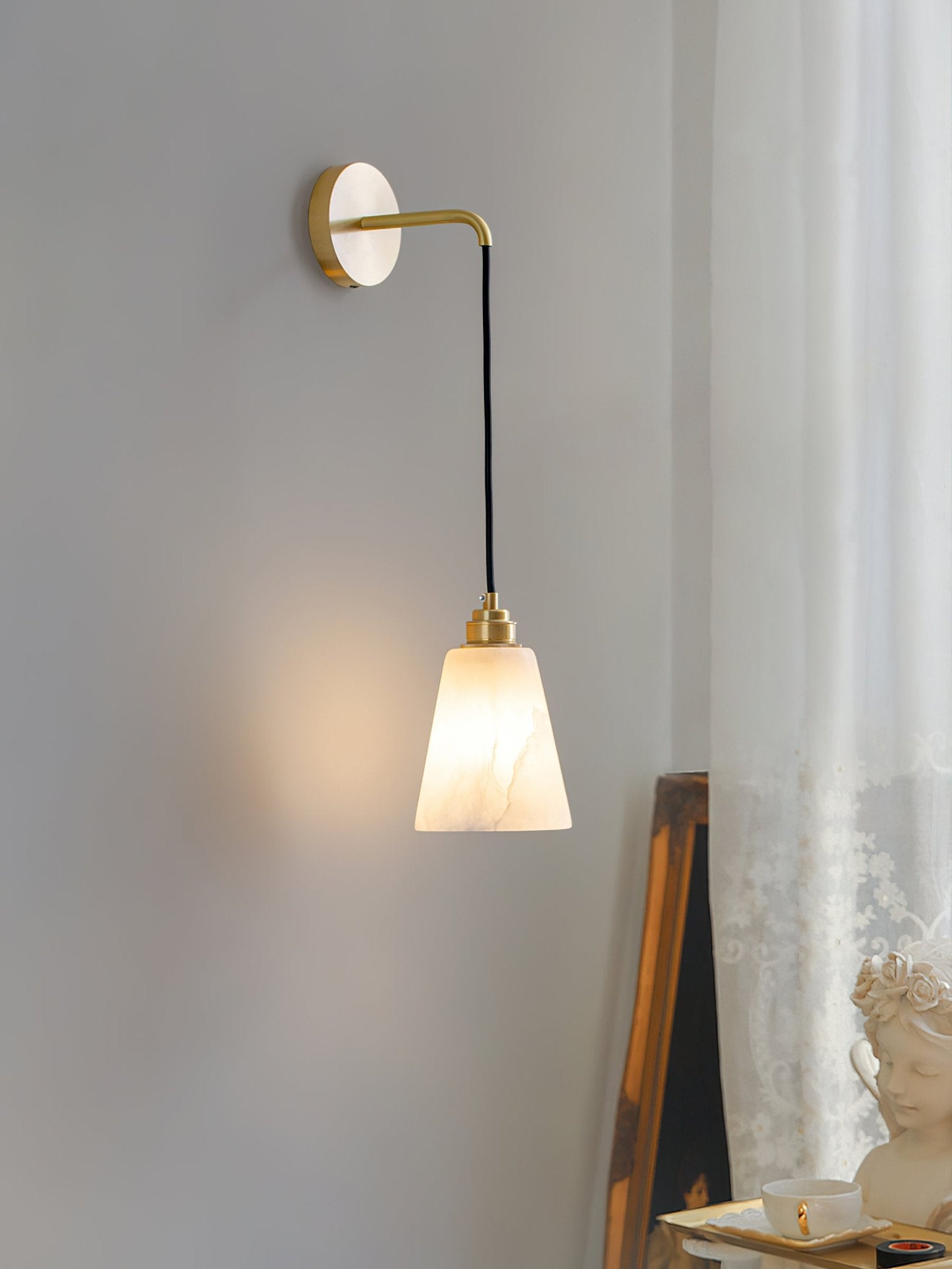 Alba Alabaster Wall Pendant Light - Blowlighting