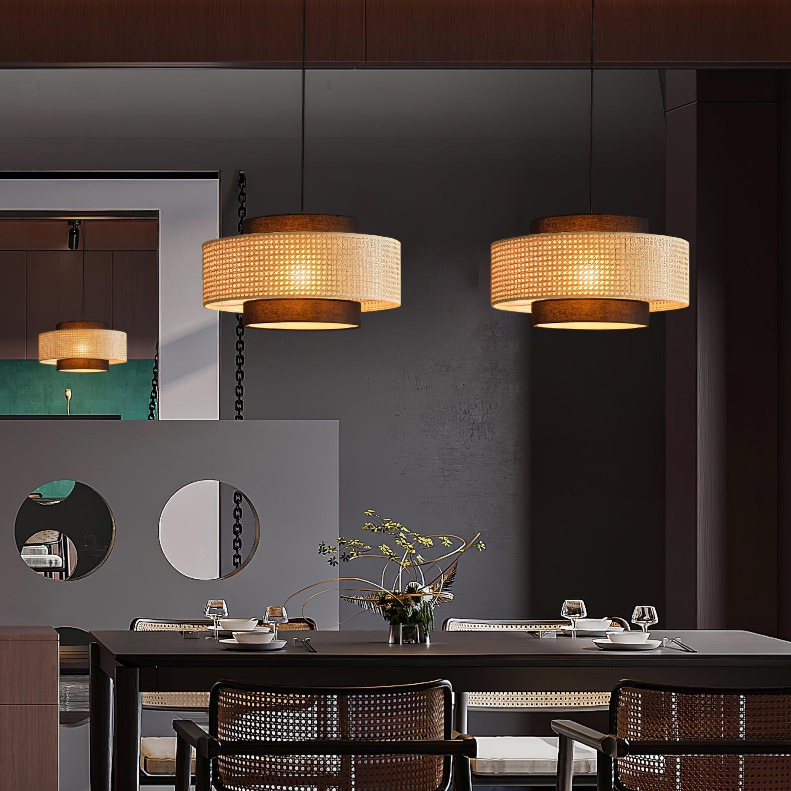 Drum Shade Pendant Light - Blowlighting