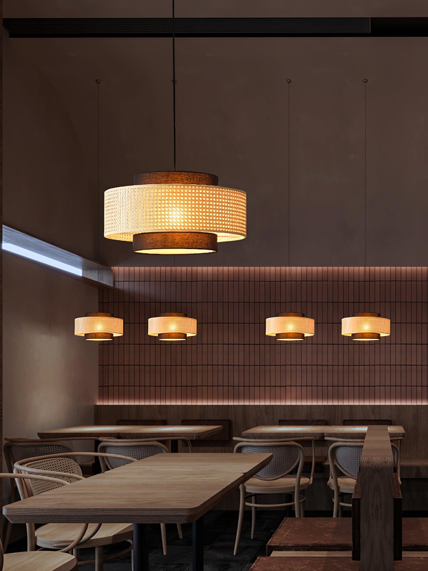 Drum Shade Pendant Light - Blowlighting