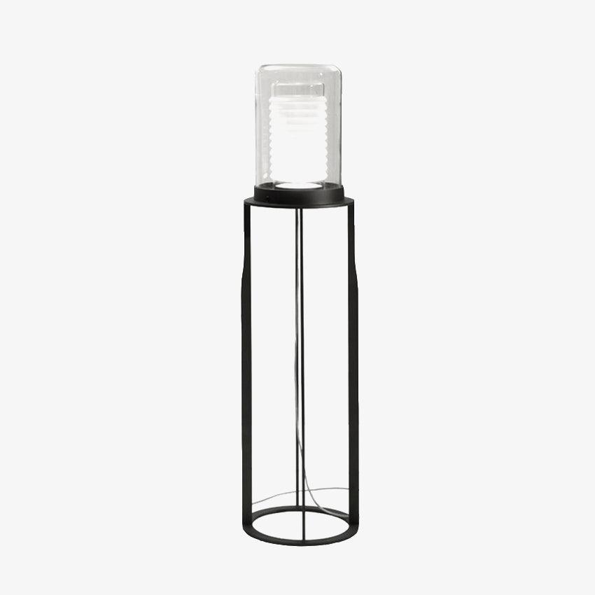 Dual Cylinder Glass Floor Lamp - Blowlighting