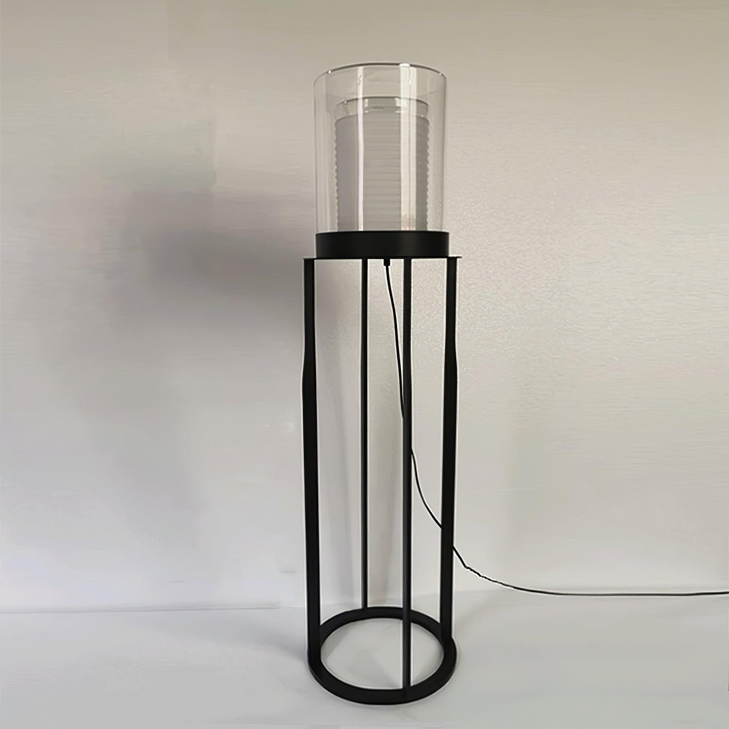 Dual Cylinder Glass Floor Lamp - Blowlighting