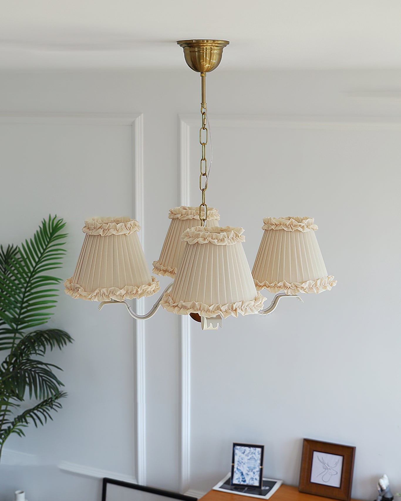 Dunnock Vintage Fabric Chandelier